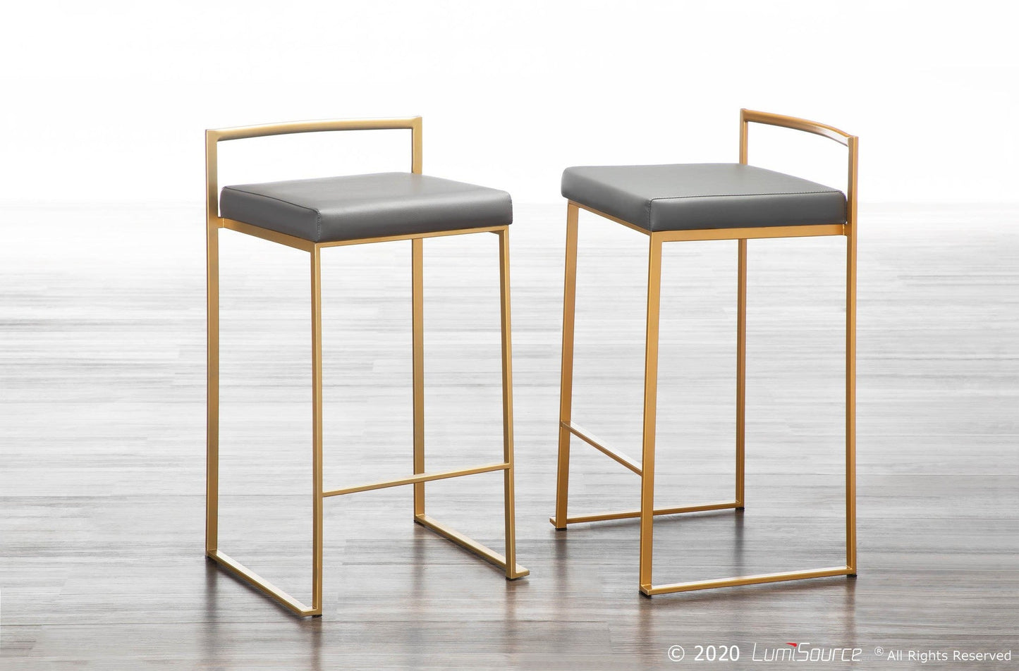 Majestic Office Furniture Stacker 26" Fixed-Height Counter Stool - Set Of 3
