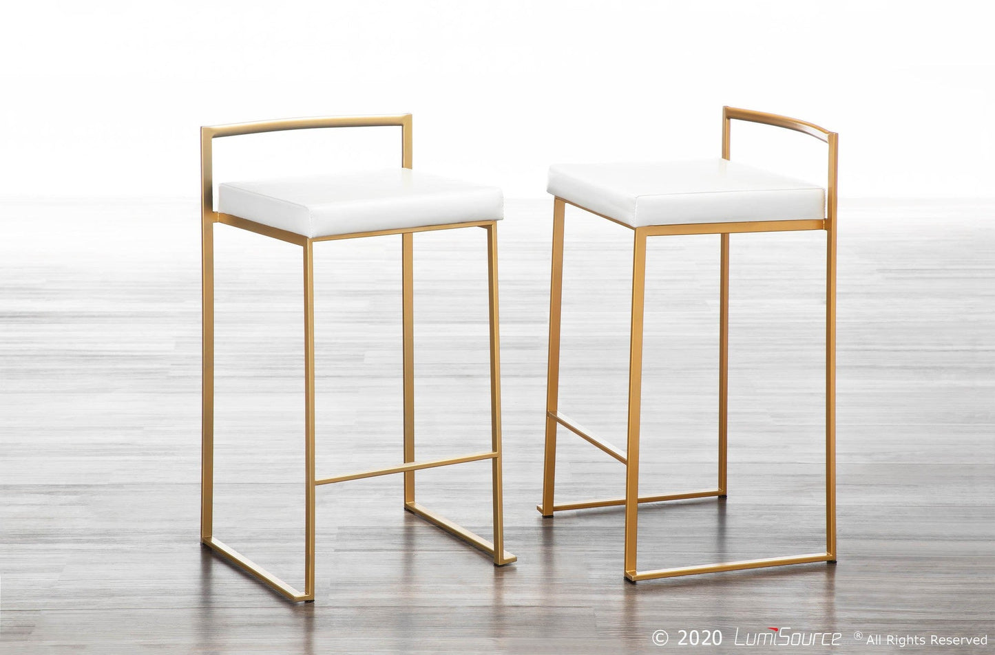 Majestic Office Furniture Stacker 26" Fixed-Height Counter Stool - Set Of 3