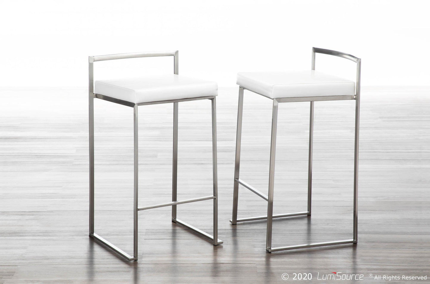 Majestic Office Furniture Stacker 26" Fixed-Height Counter Stool - Set Of 3