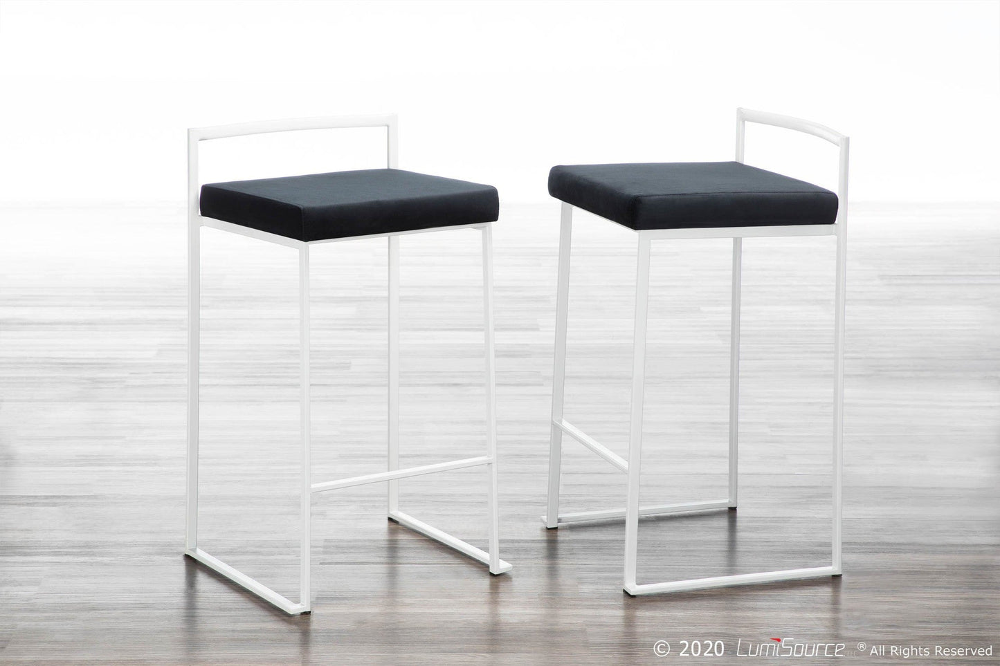 Majestic Office Furniture Stacker 26" Fixed-Height Counter Stool - Set Of 3