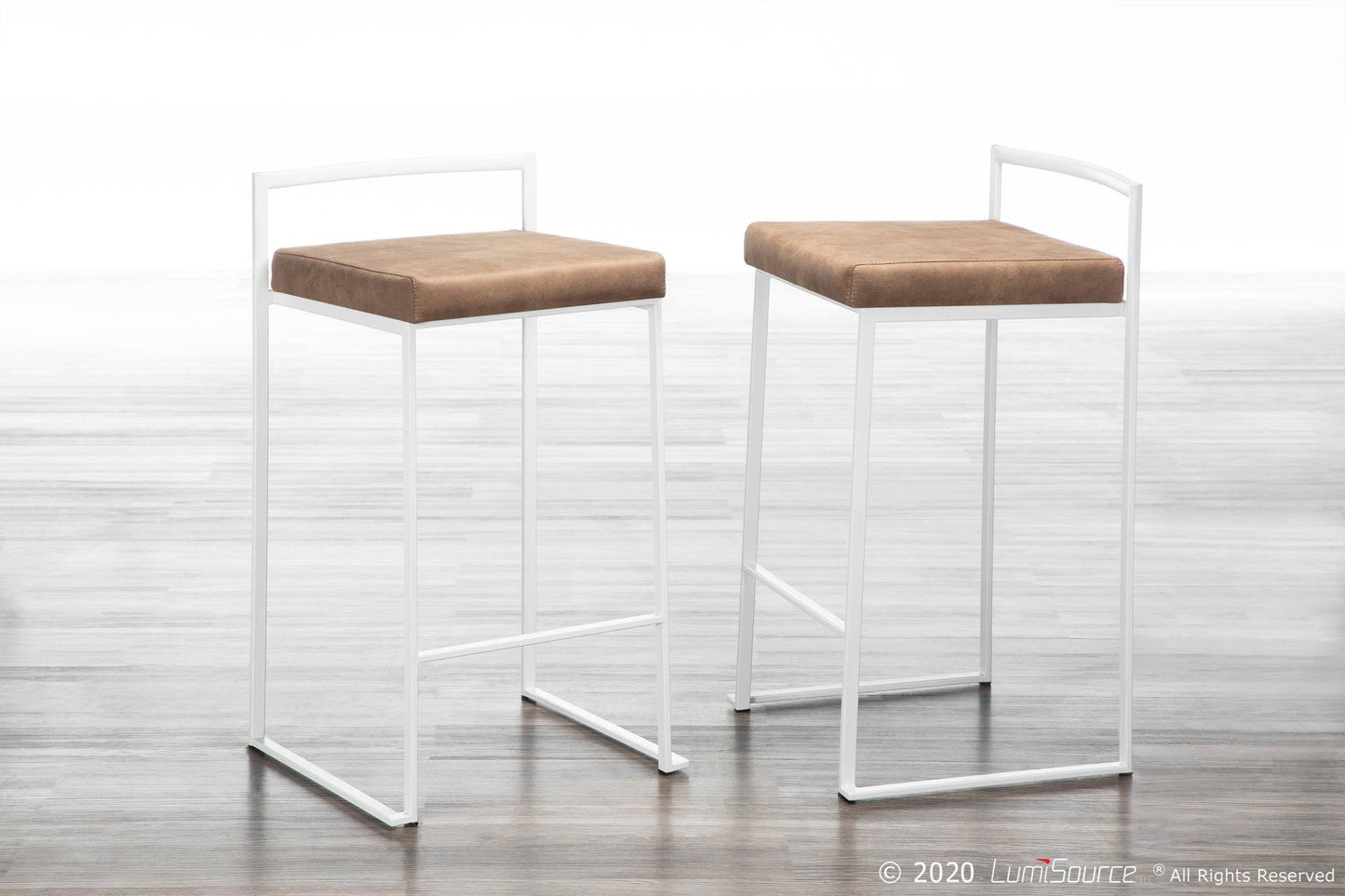 Majestic Office Furniture Stacker 26" Fixed-Height Counter Stool - Set Of 3