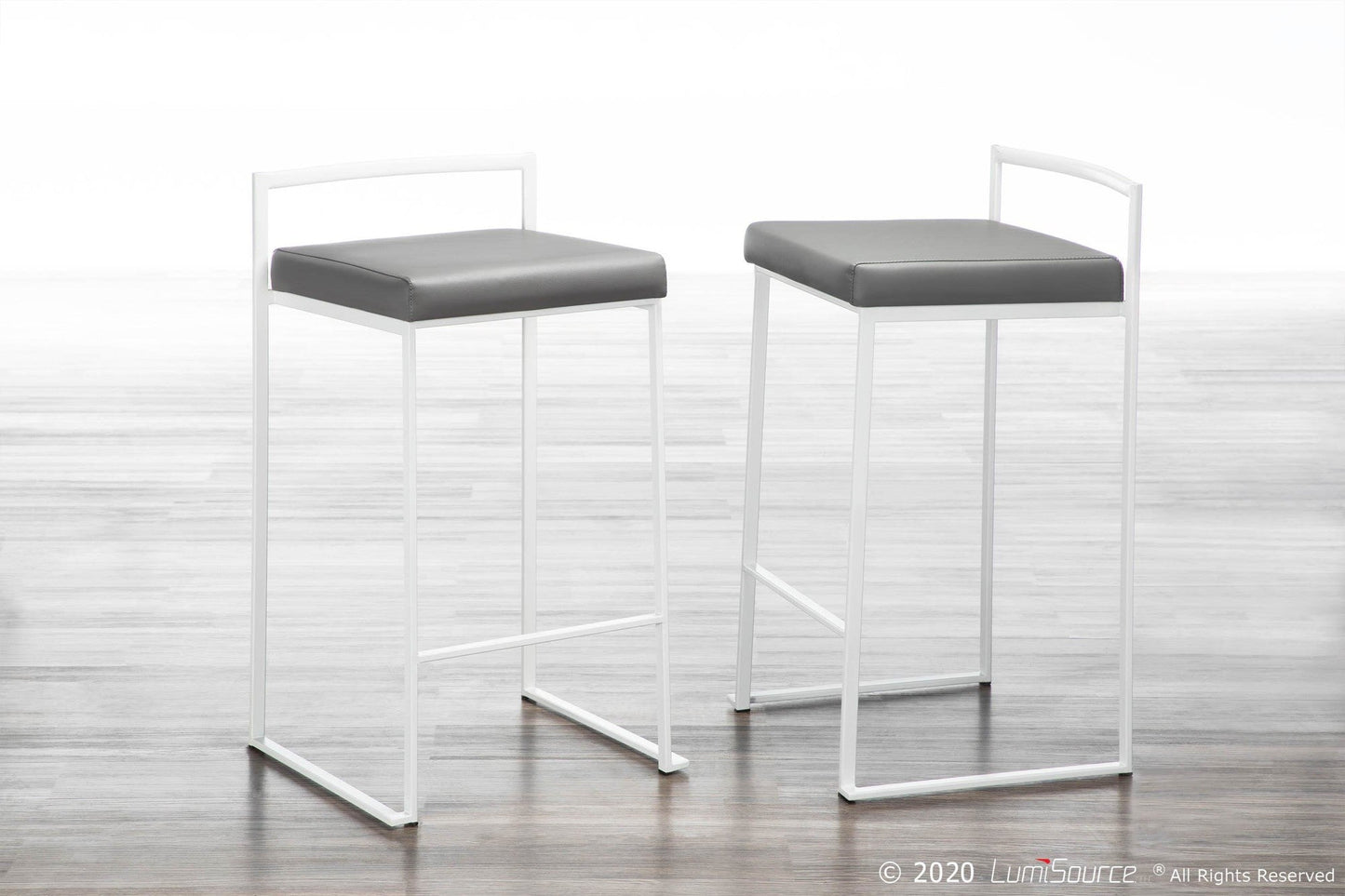 Majestic Office Furniture Stacker 26" Fixed-Height Counter Stool - Set Of 3