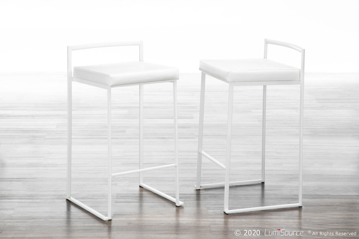 Majestic Office Furniture Stacker 26" Fixed-Height Counter Stool - Set Of 3