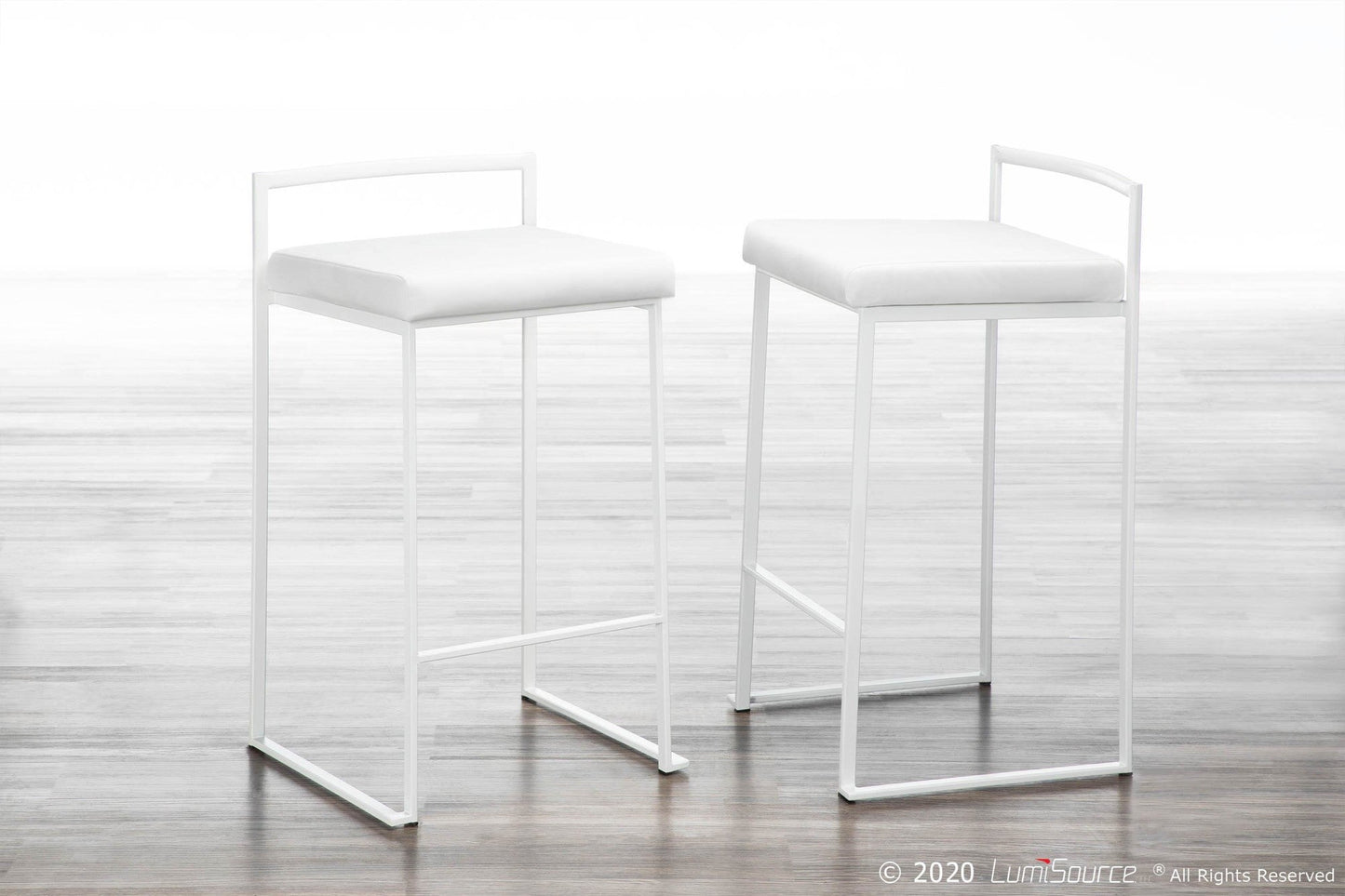 Majestic Office Furniture Stacker 26" Fixed-Height Counter Stool - Set Of 3