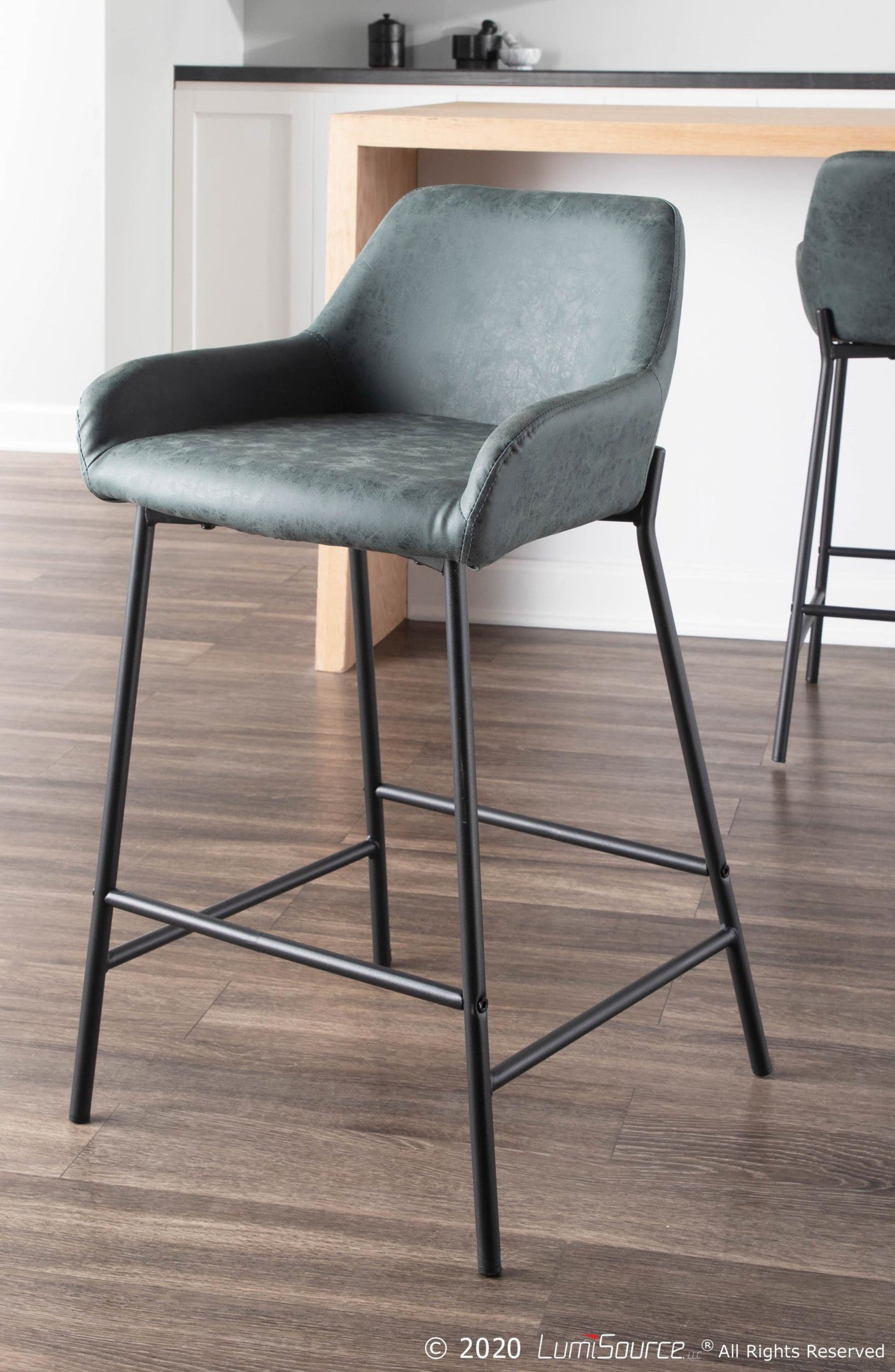 Majestic Office Furniture 24" Fixed-Height Counter Stool - Set of 2