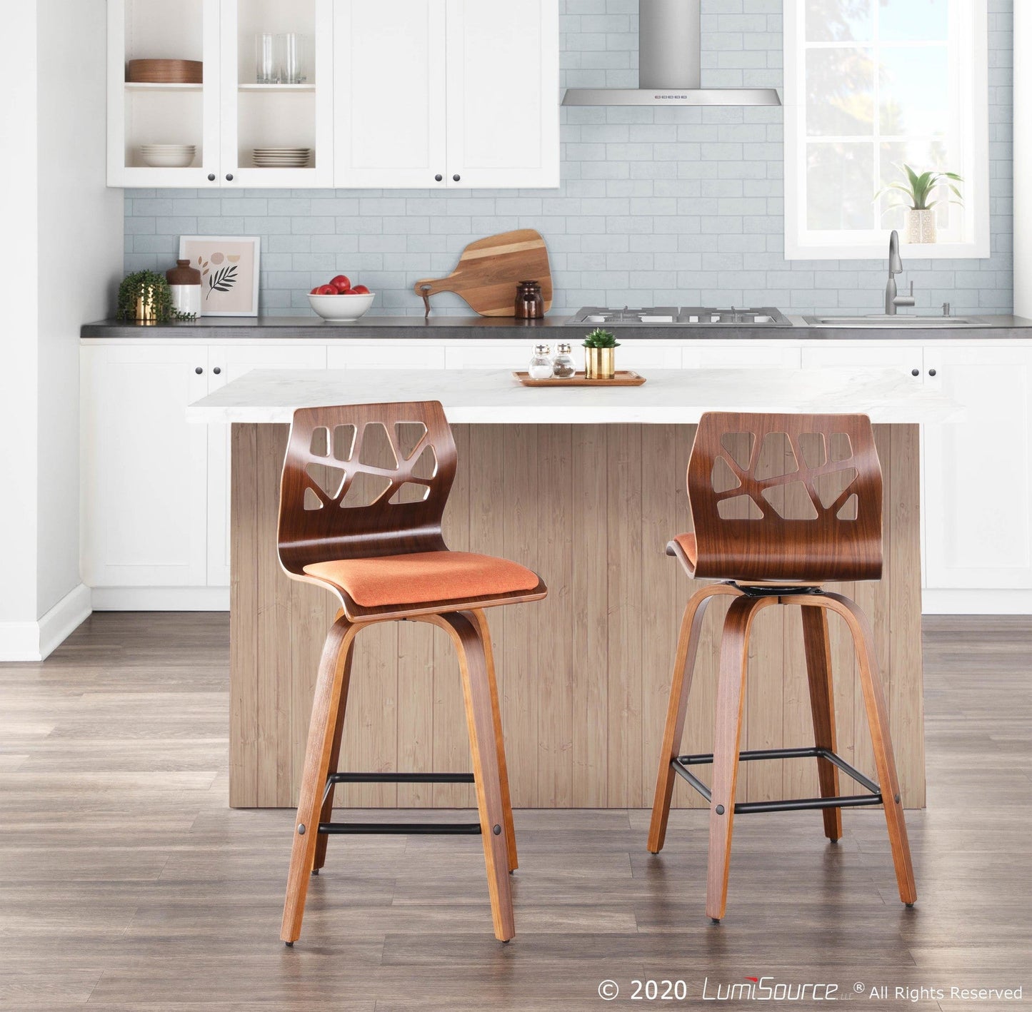 Majestic Office Furniture 26" Fixed-Height Counter Stool - Set of 2