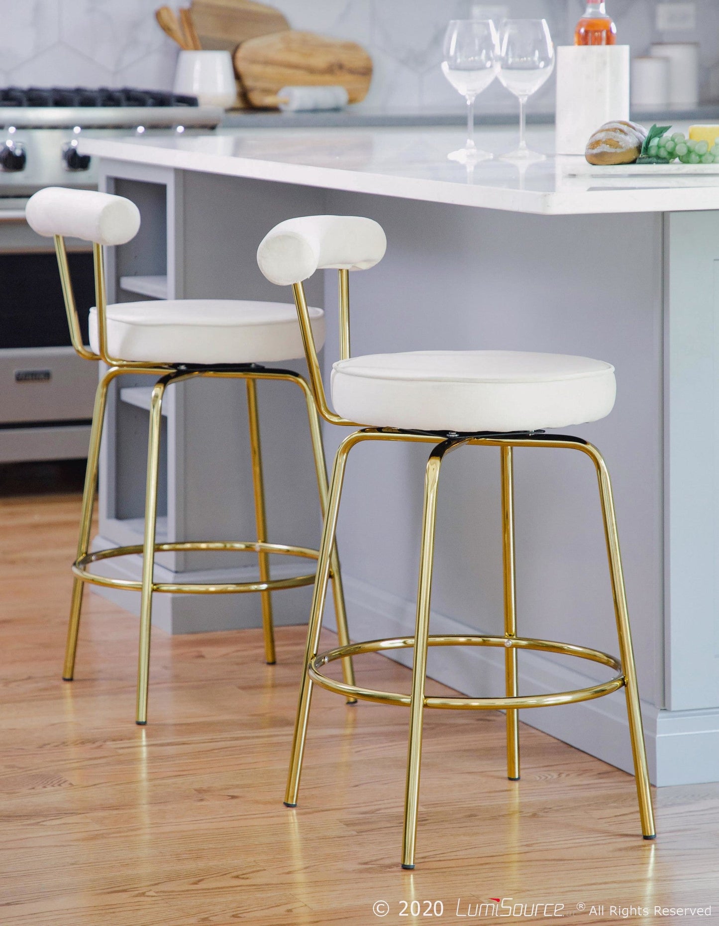 Majestic Office Furniture 26" Fixed-Height Counter Stool - Set of 2
