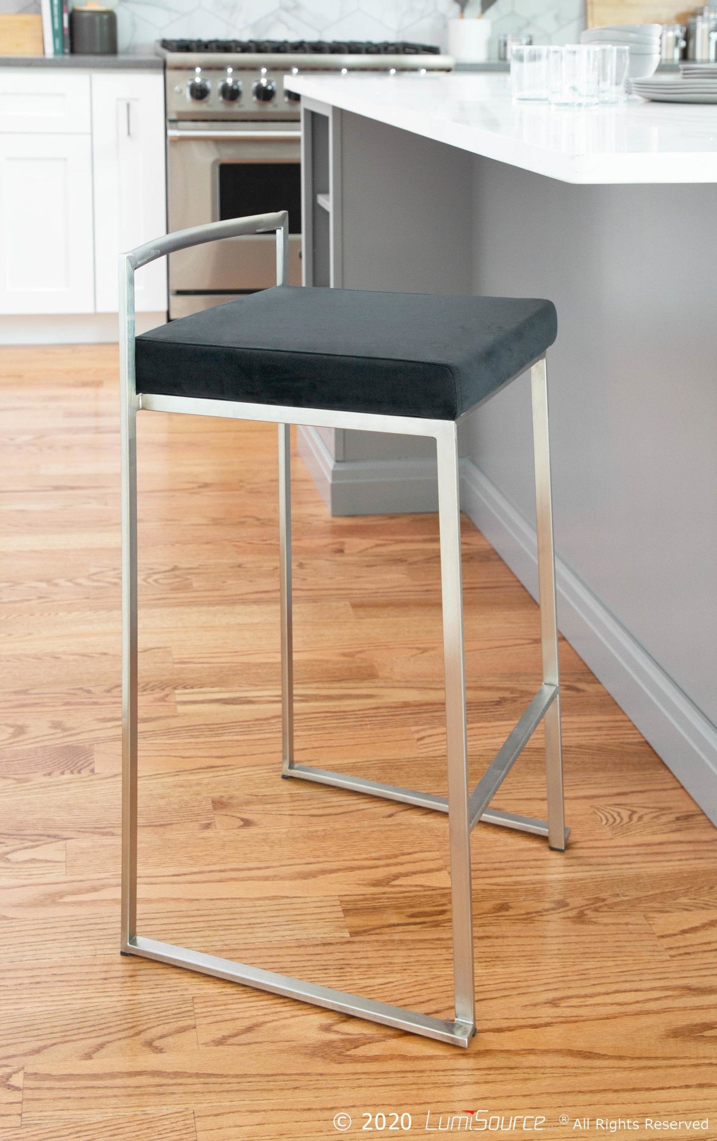 Majestic Office Furniture Stacker 26" Fixed-Height Counter Stool - Set Of 3