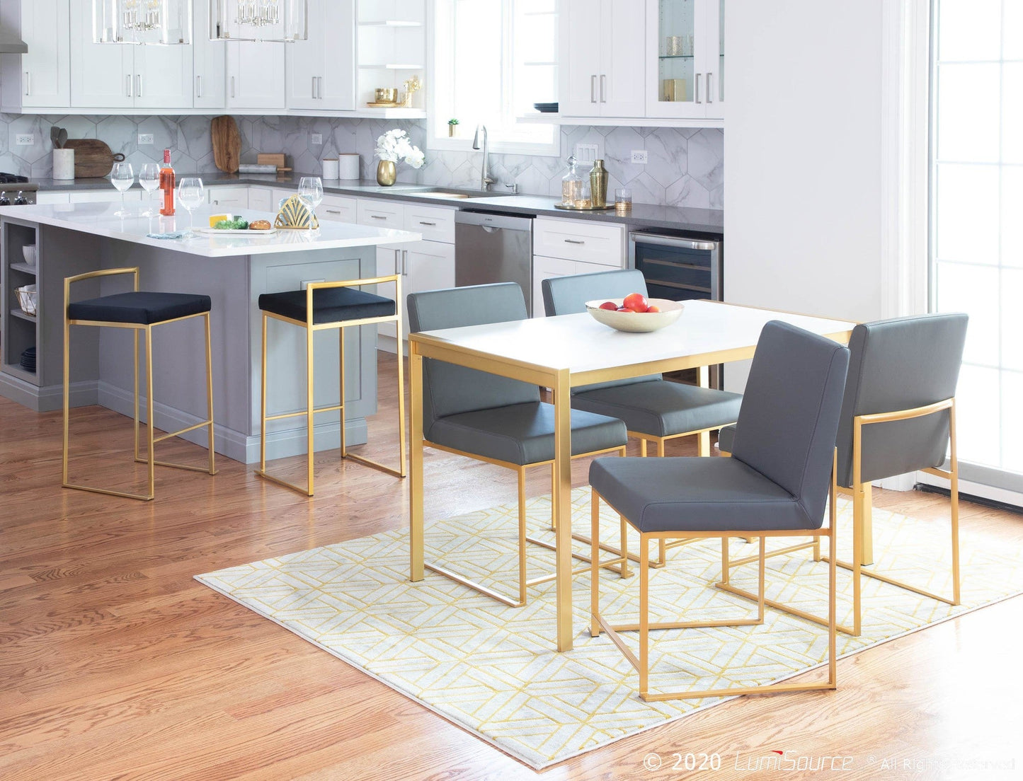 Majestic Office Furniture Stacker 26" Fixed-Height Counter Stool - Set Of 3