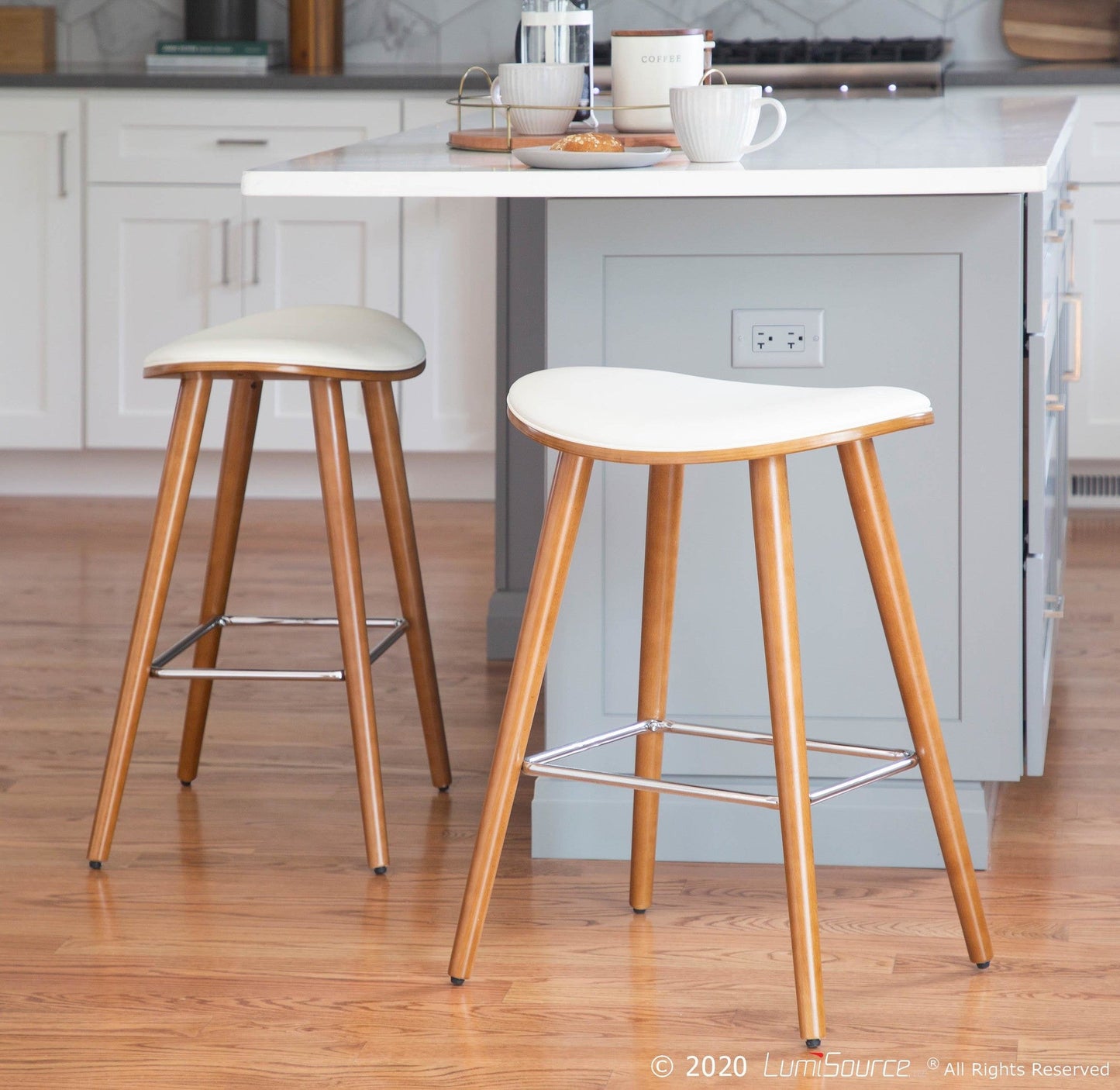 Majestic Office Furniture 26" Fixed-Height Counter Stool - Set of 2