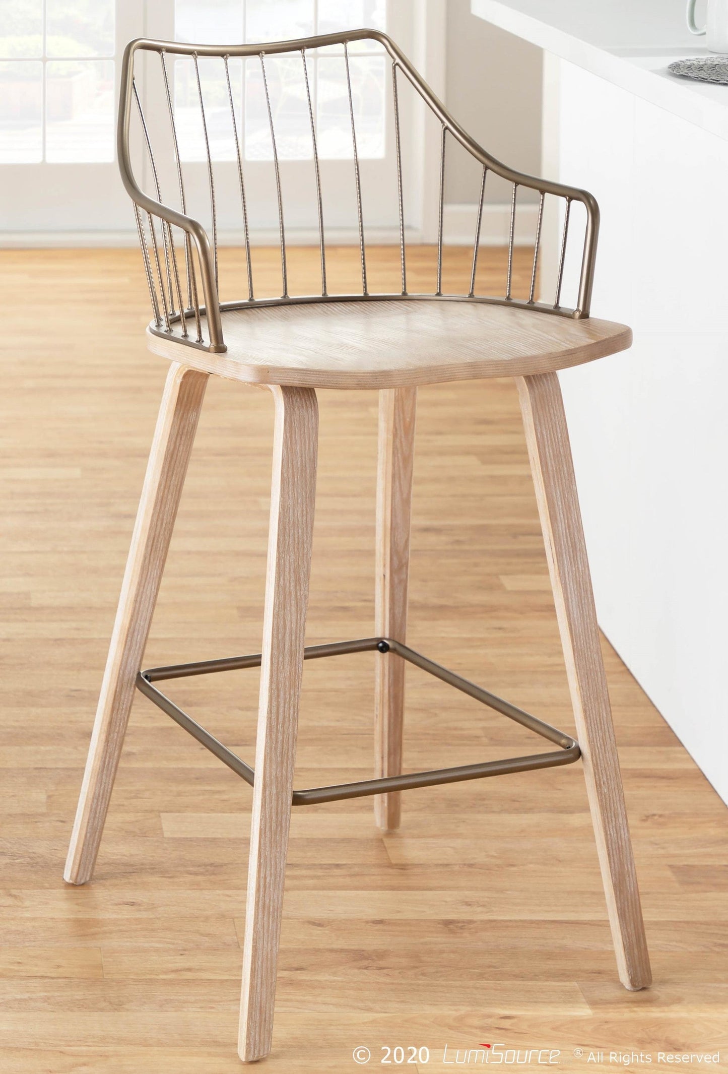 Majestic Office Furniture 26" Fixed-Height Counter Stool