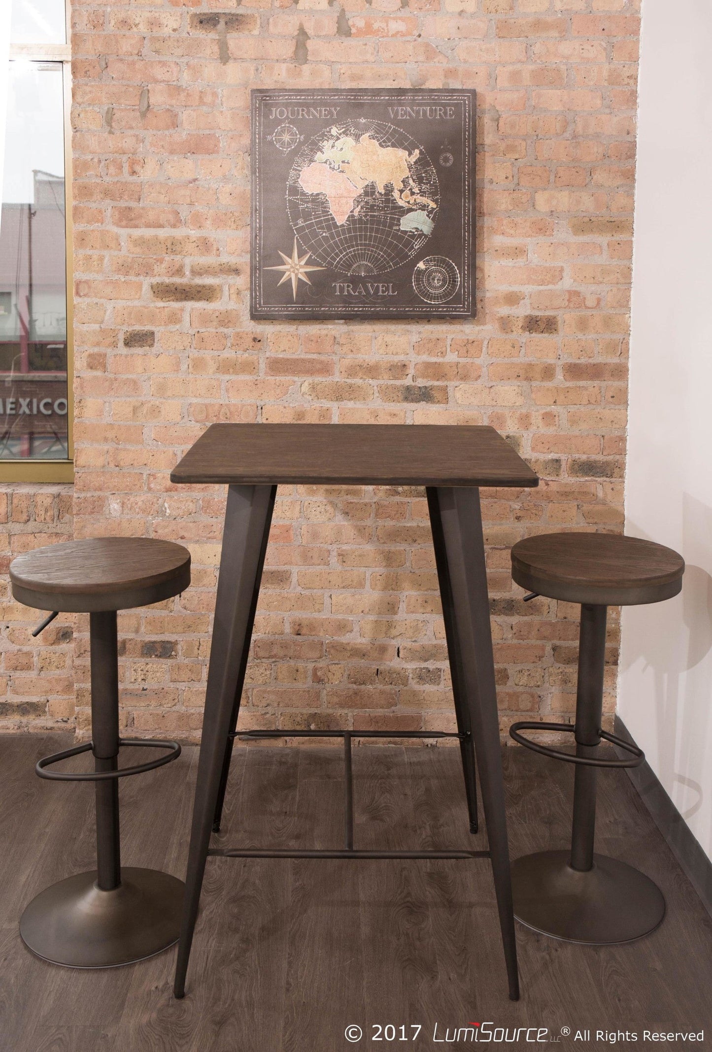 Majestic Office Furniture Adjustable Barstool - Set of 2