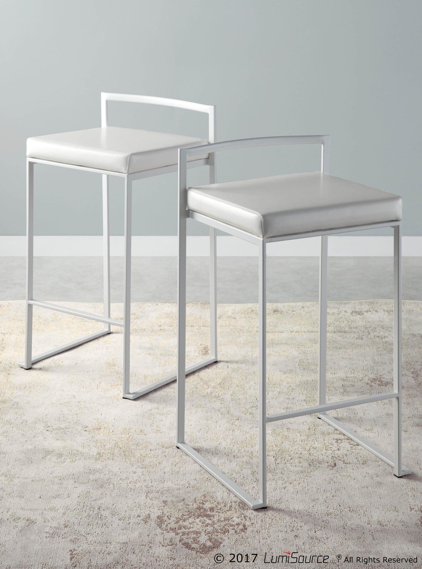 Majestic Office Furniture Stacker 26" Fixed-Height Counter Stool - Set Of 3