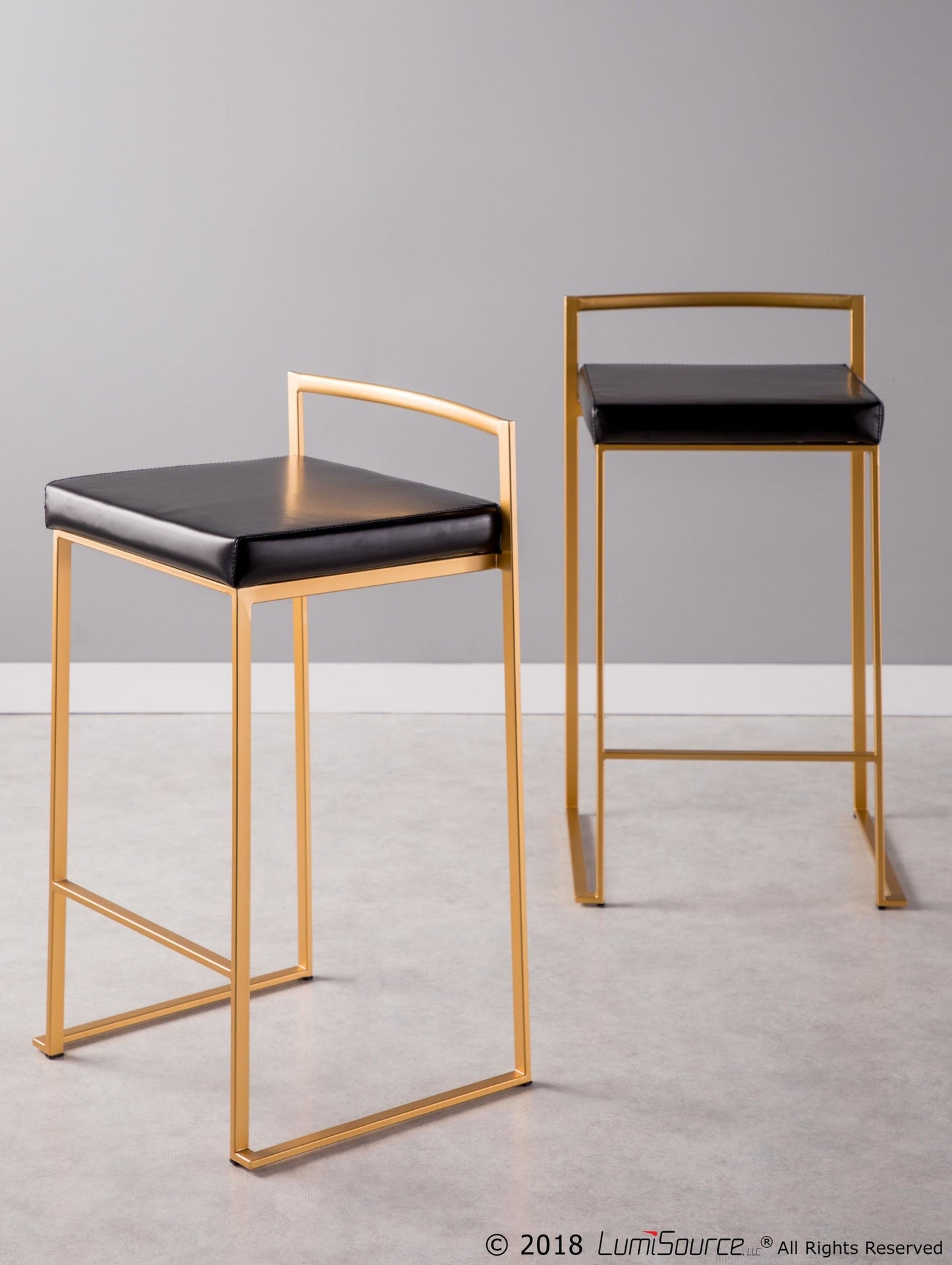 Majestic Office Furniture Stacker 26" Fixed-Height Counter Stool - Set of 2