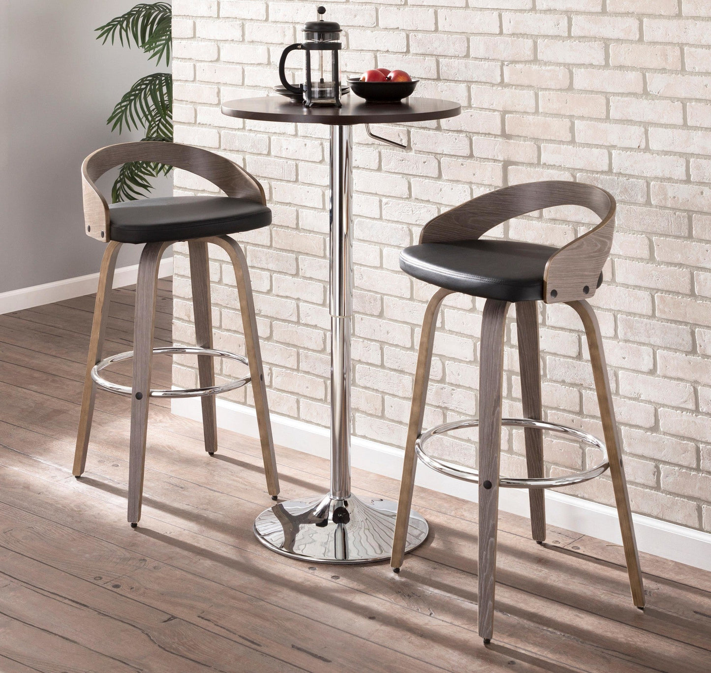 Majestic Office Furniture 30" Fixed-Height Barstool - Set of 2