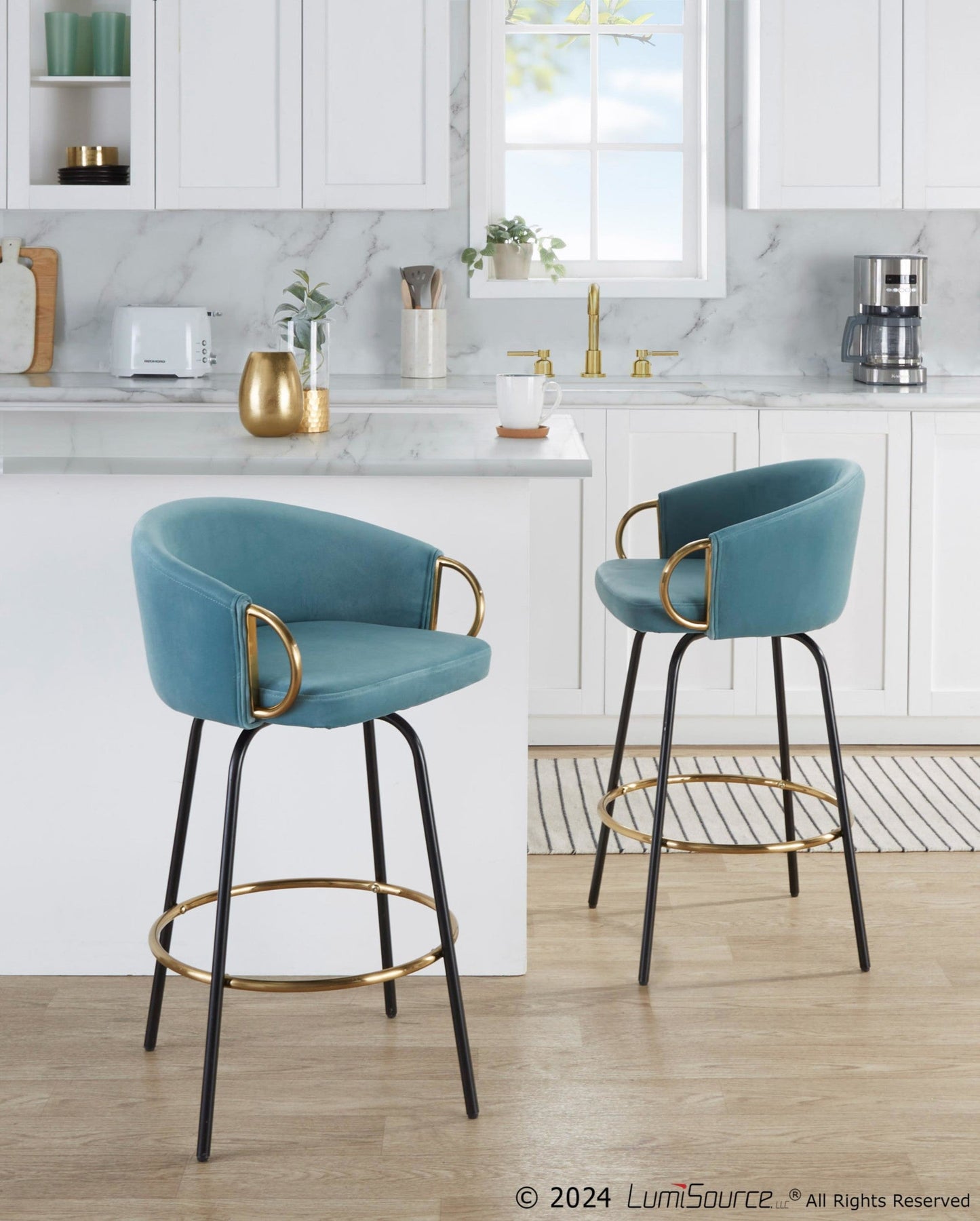 Majestic Office Furniture 26" Fixed-Height Counter Stool - Set of 2