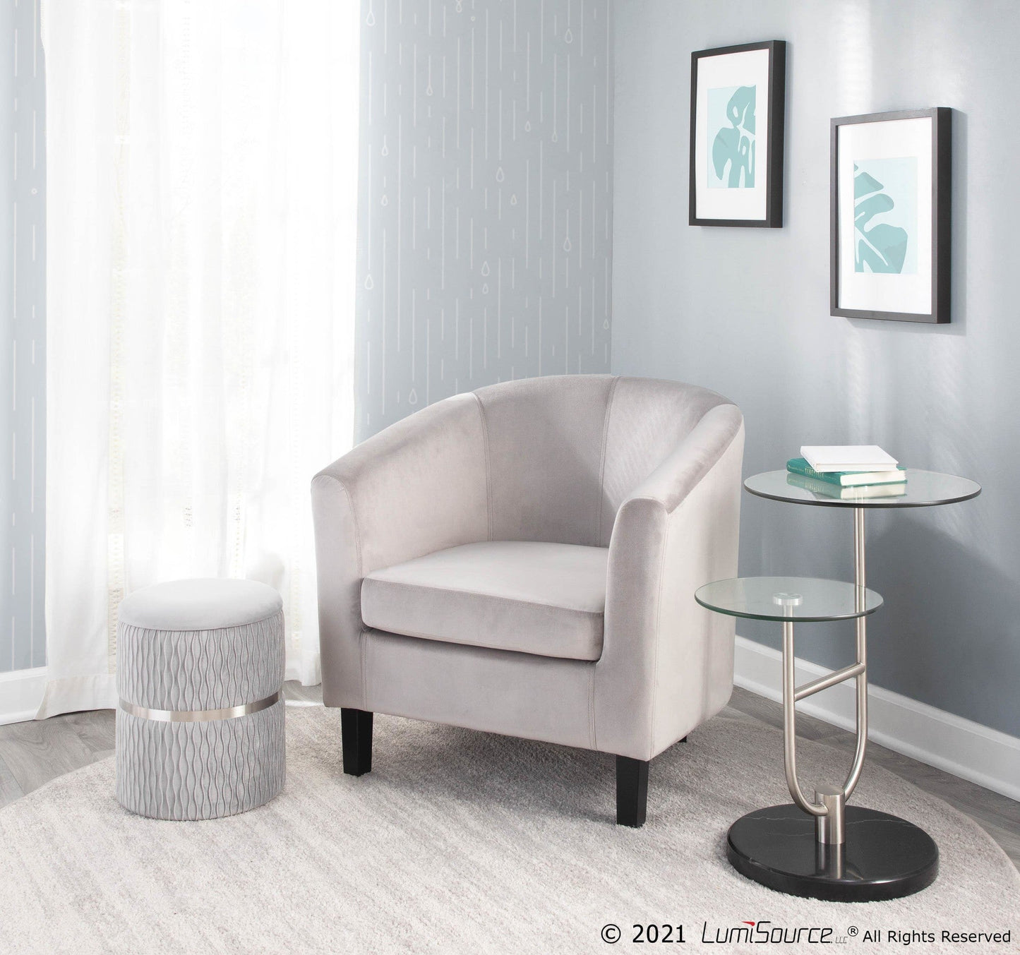 Lumisource Cinch Nesting Ottoman Set