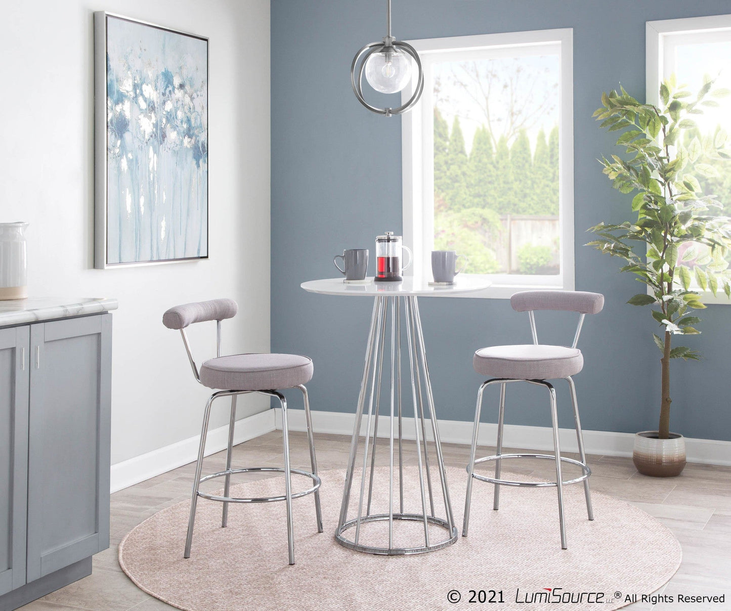 Majestic Office Furniture 26" Fixed-Height Counter Stool - Set of 2