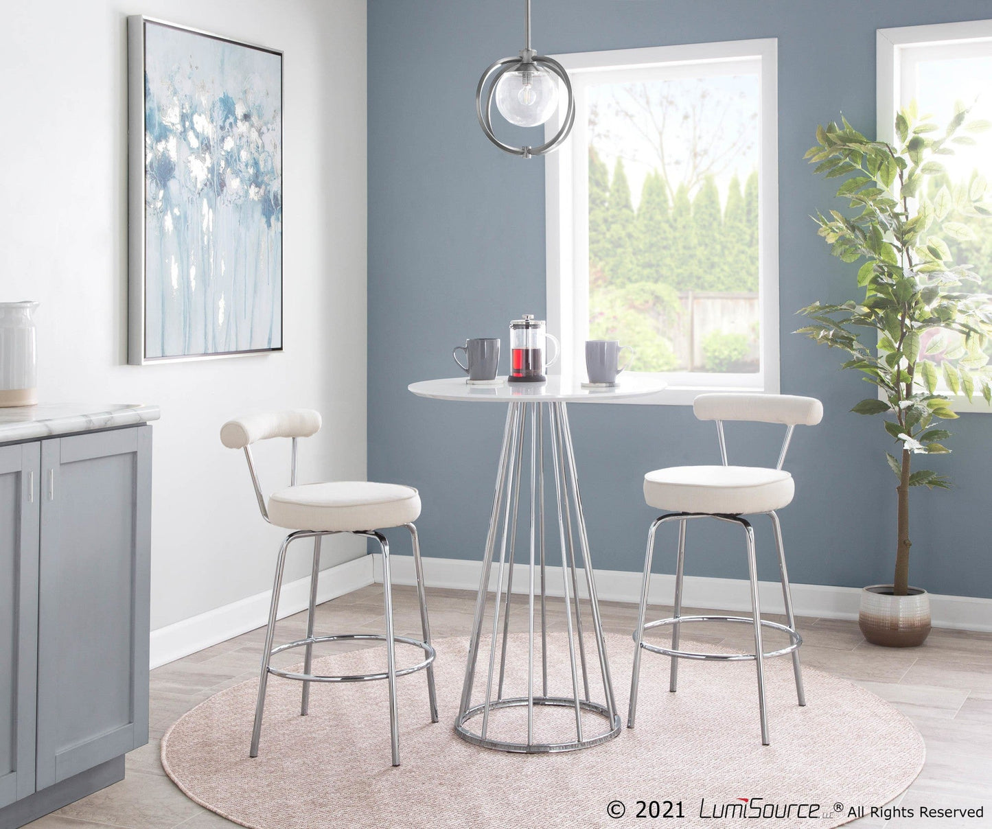 Majestic Office Furniture 26" Fixed-Height Counter Stool - Set of 2