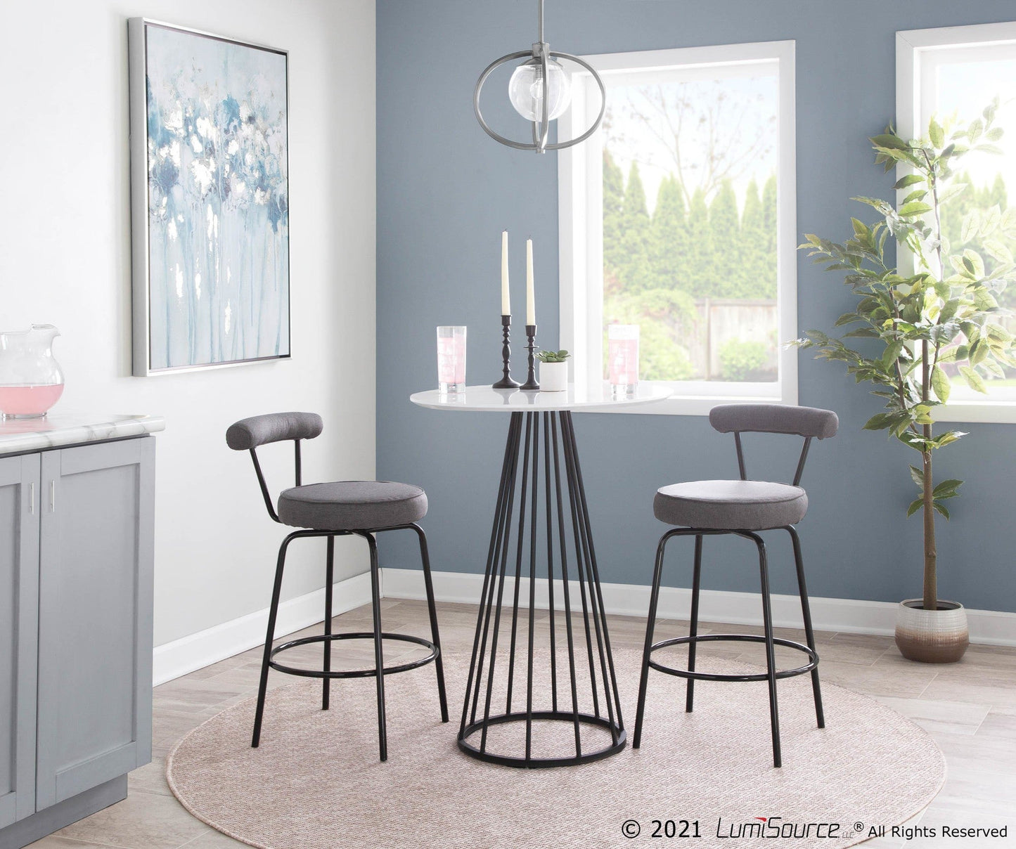 Majestic Office Furniture 26" Fixed-Height Counter Stool - Set of 2