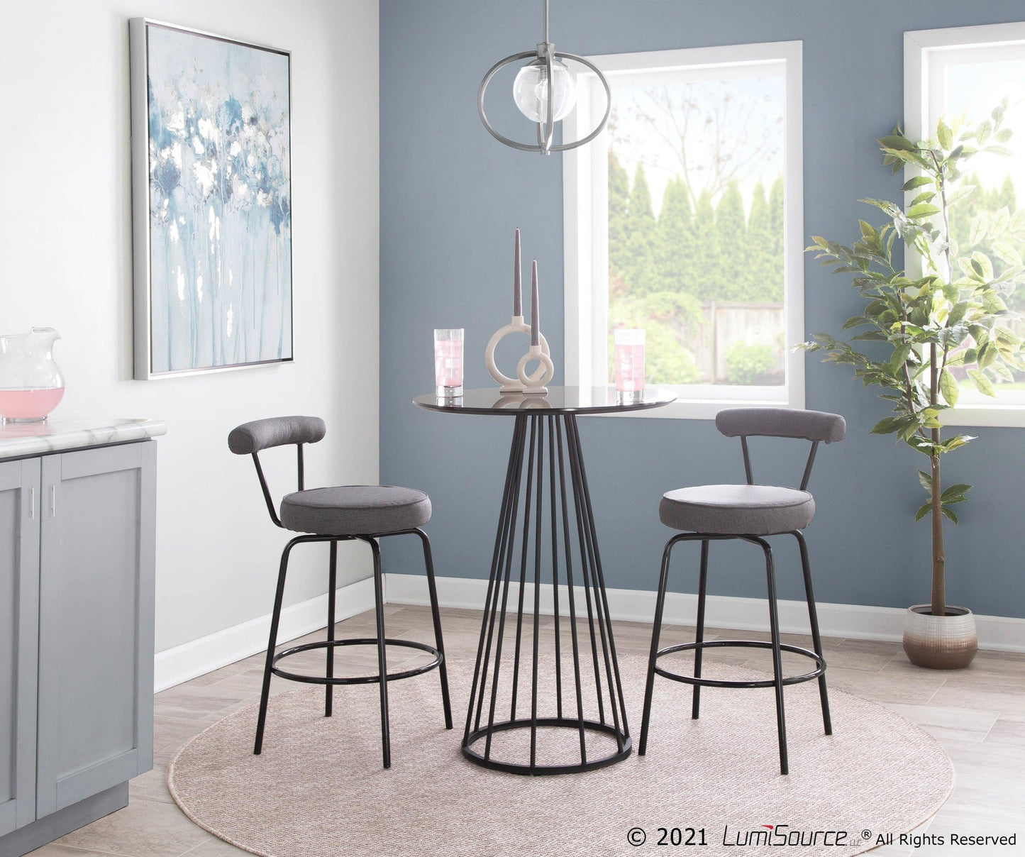 Majestic Office Furniture 26" Fixed-Height Counter Stool - Set of 2
