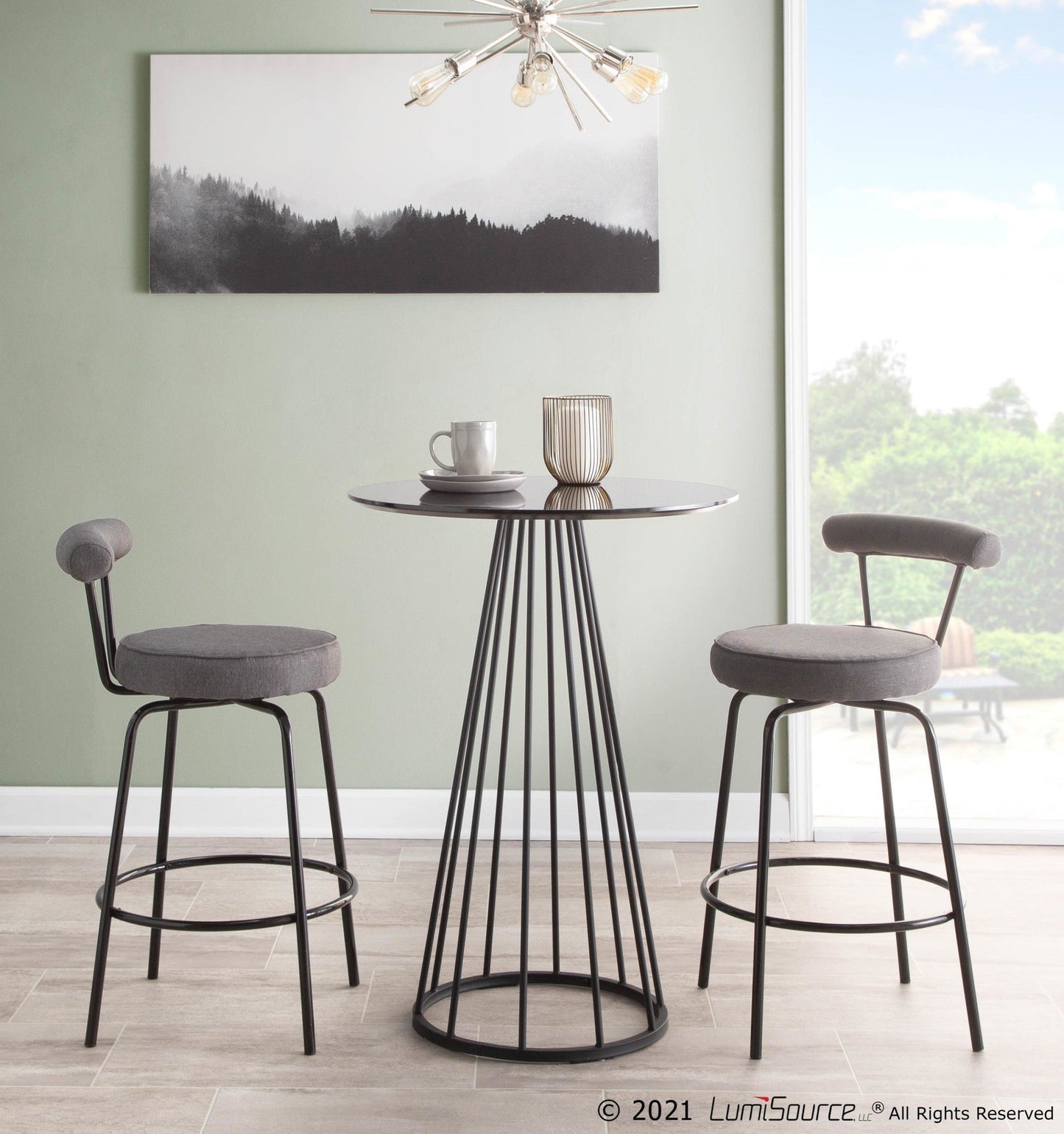 Majestic Office Furniture 26" Fixed-Height Counter Stool - Set of 2