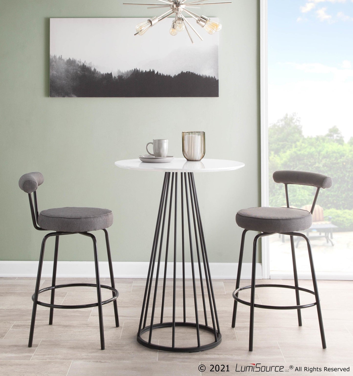 Majestic Office Furniture 26" Fixed-Height Counter Stool - Set of 2