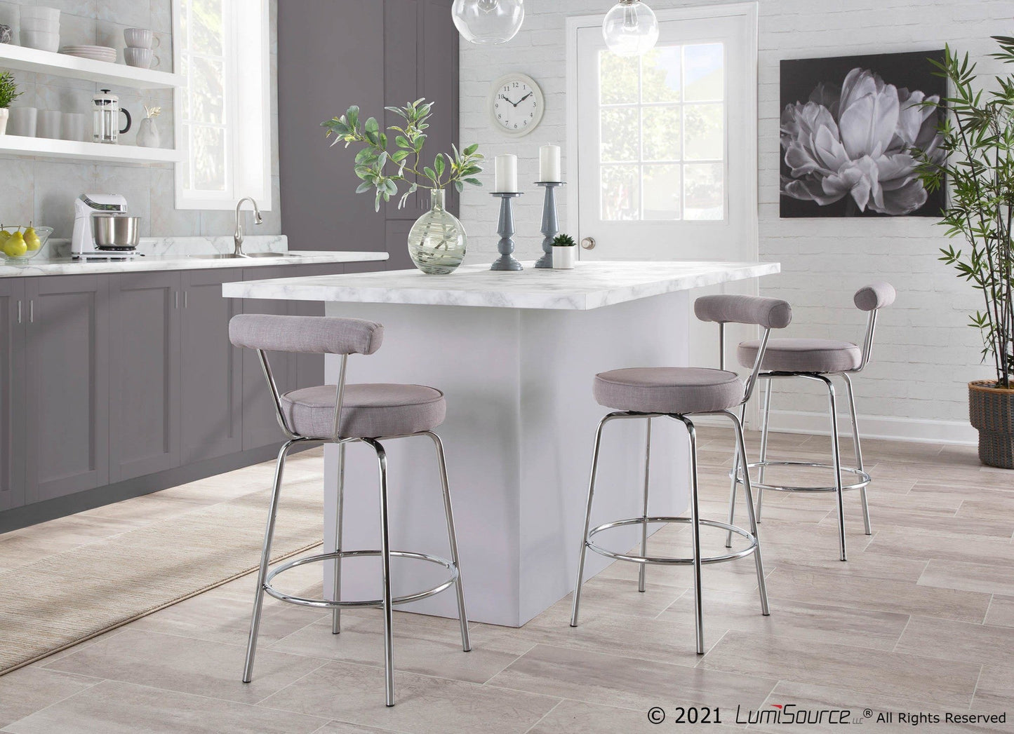 Majestic Office Furniture 26" Fixed-Height Counter Stool - Set of 2