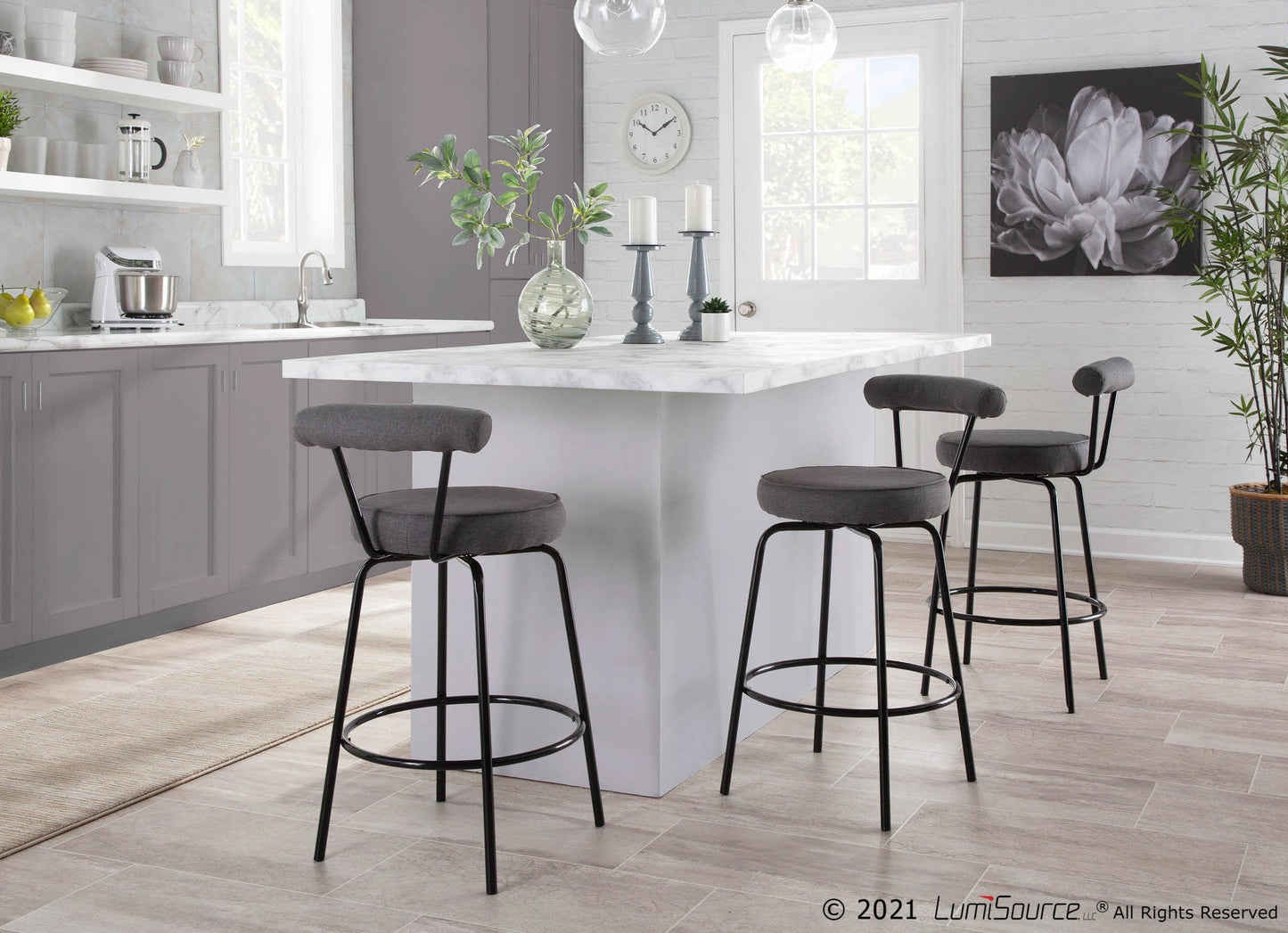 Majestic Office Furniture 26" Fixed-Height Counter Stool - Set of 2