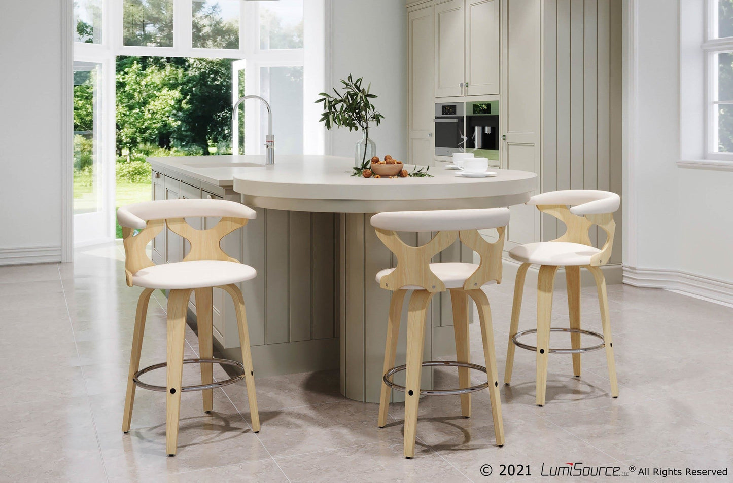 Majestic Office Furniture 26" Fixed-Height Counter Stool - Set of 2