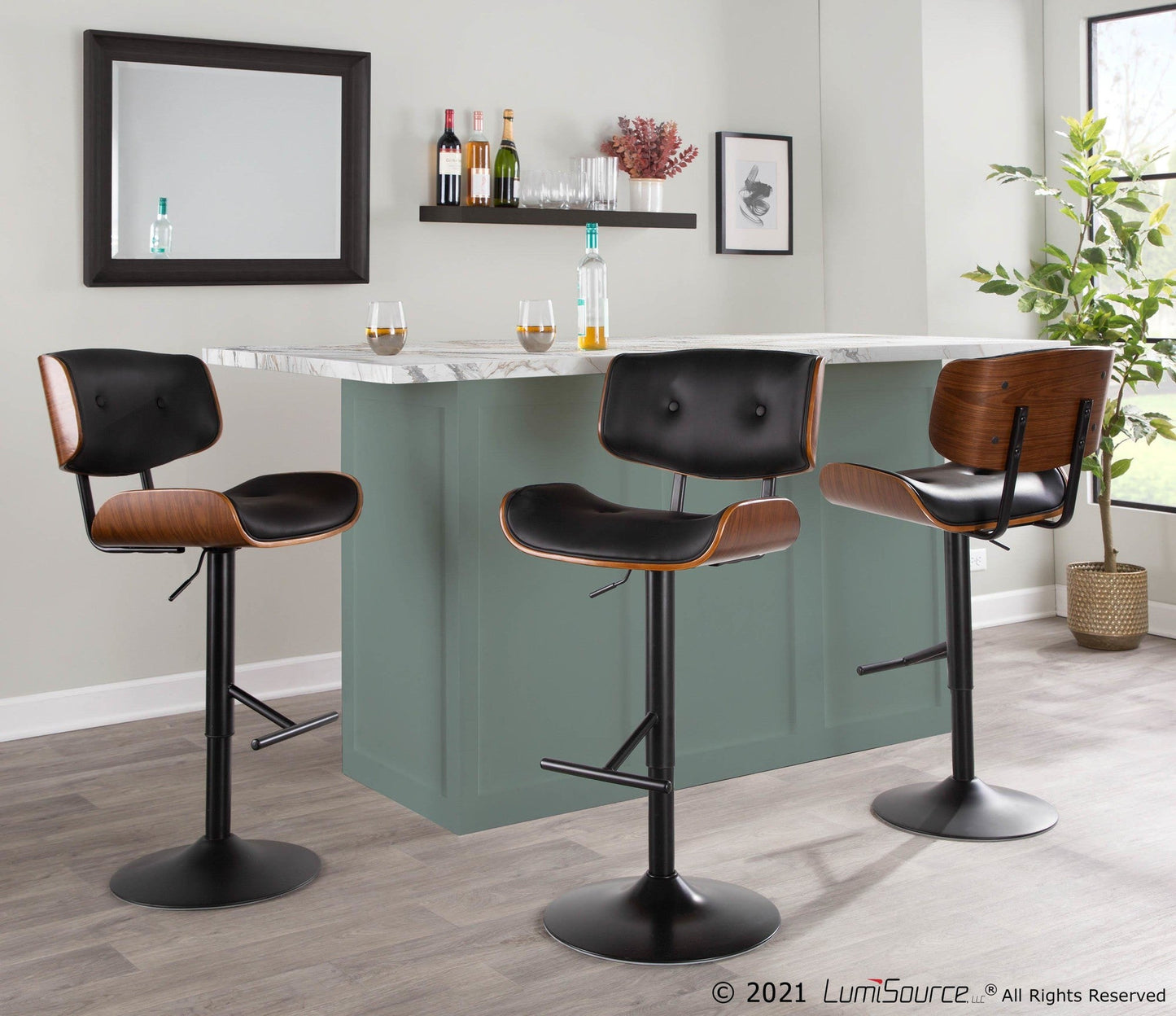 Majestic Office Furniture Adjustable Barstool