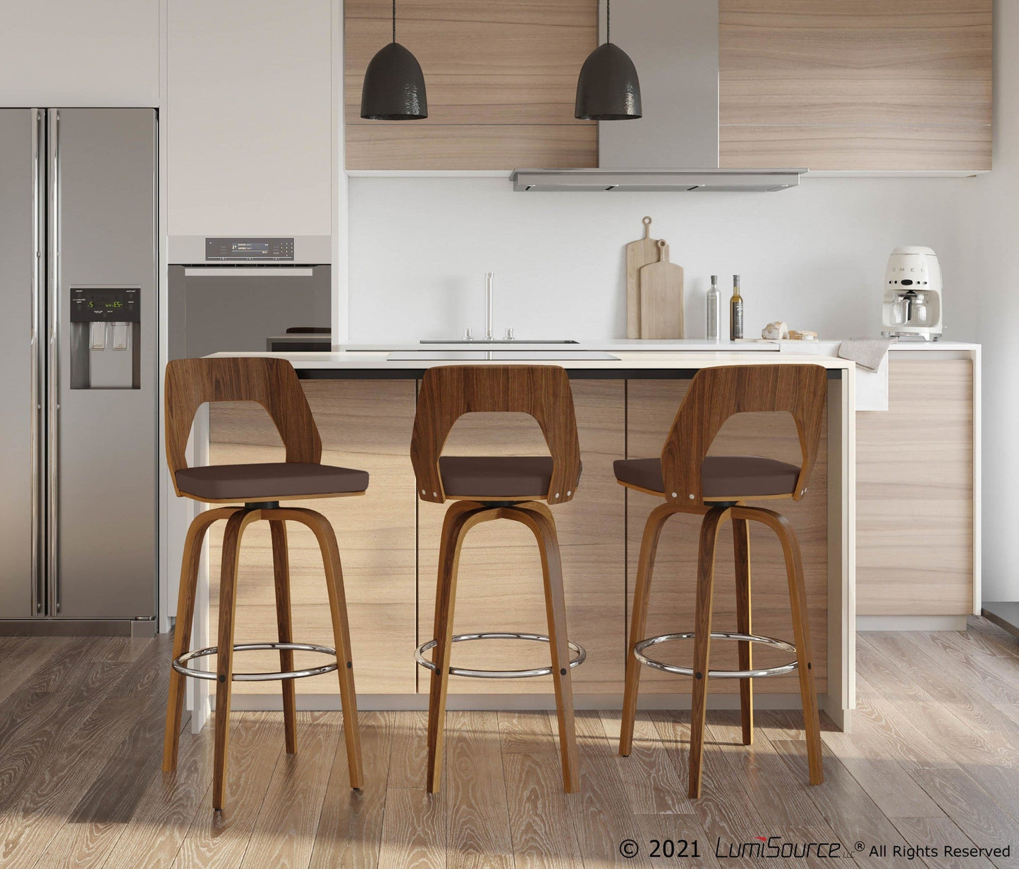 Majestic Office Furniture 30" Fixed-Height Barstool - Set of 2