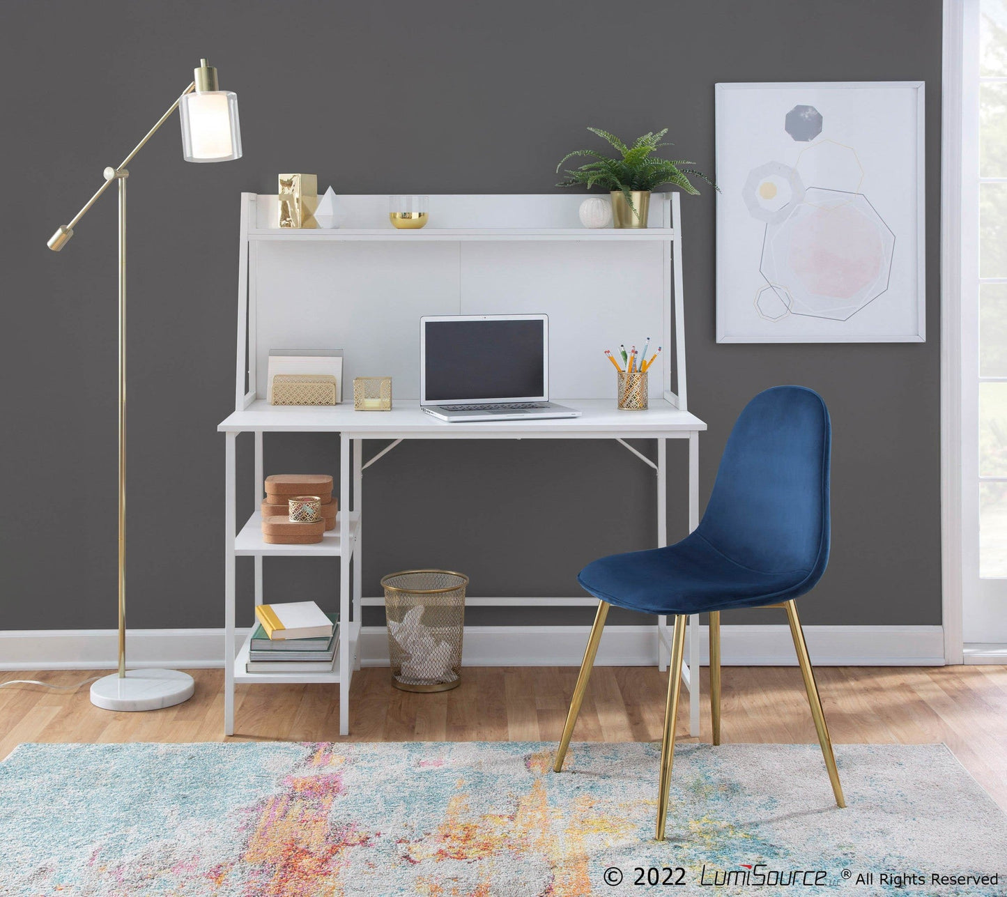 Lumisource Geo Shelf Desk