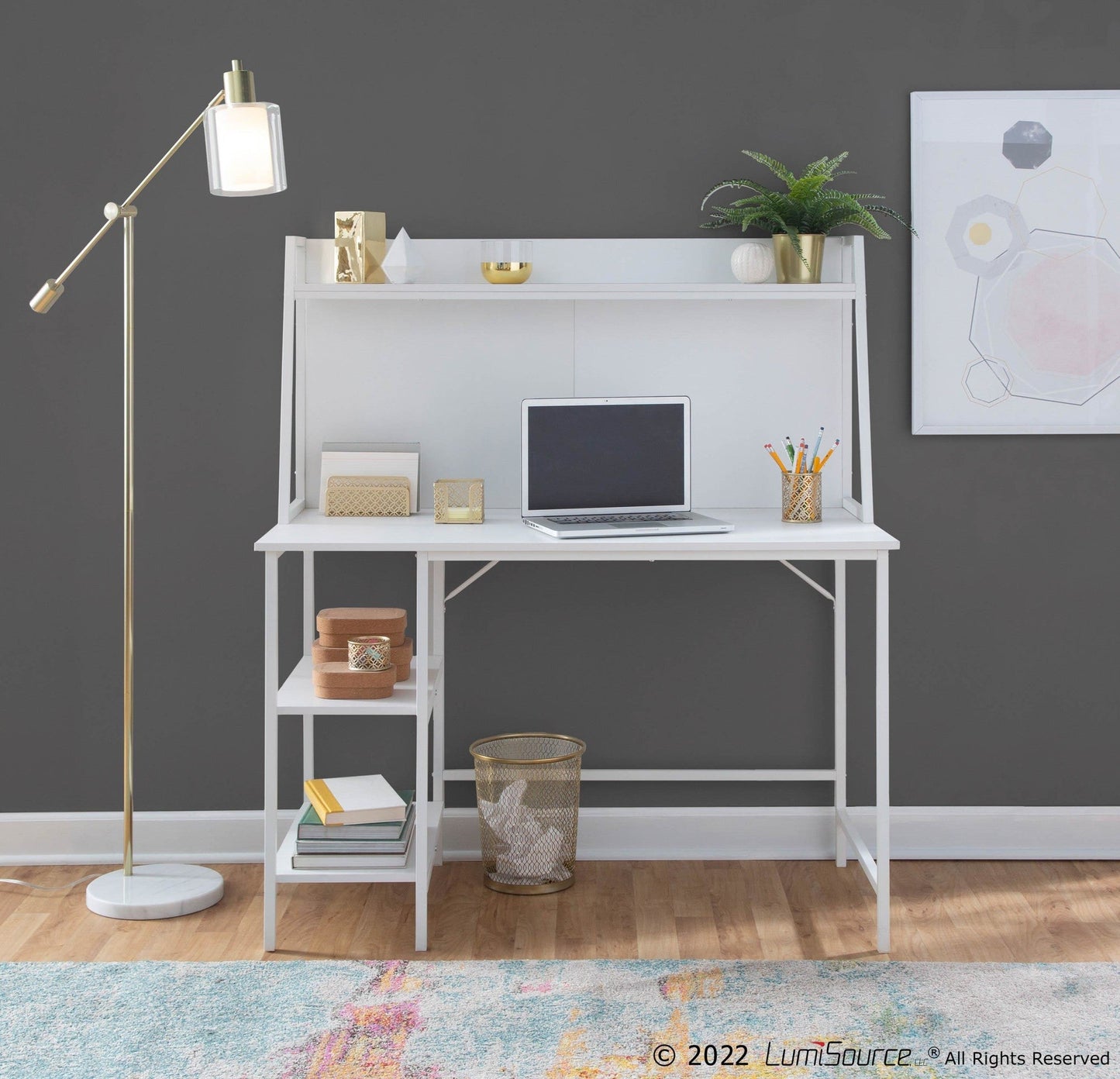 Lumisource Geo Shelf Desk
