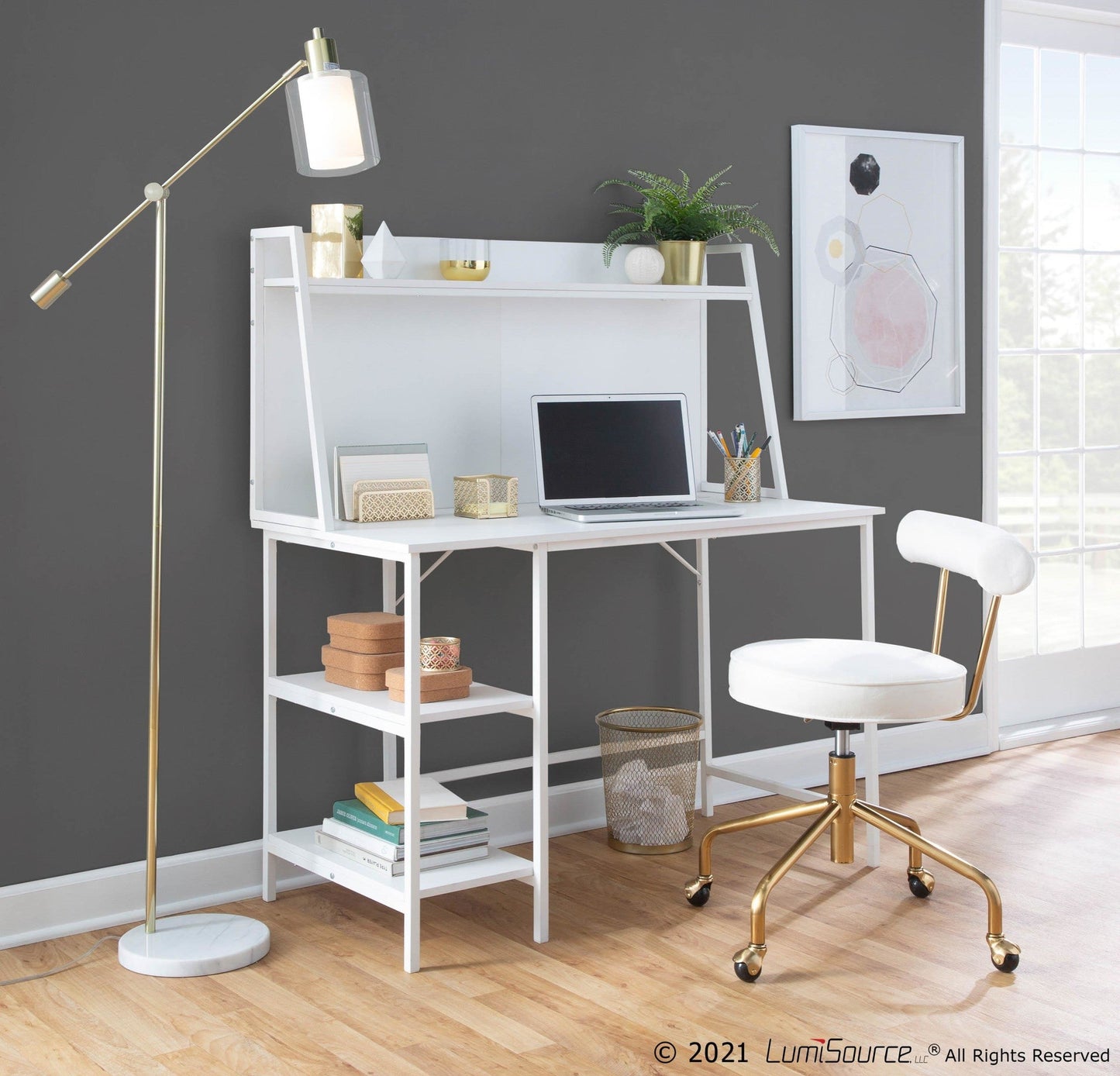 Lumisource Geo Shelf Desk