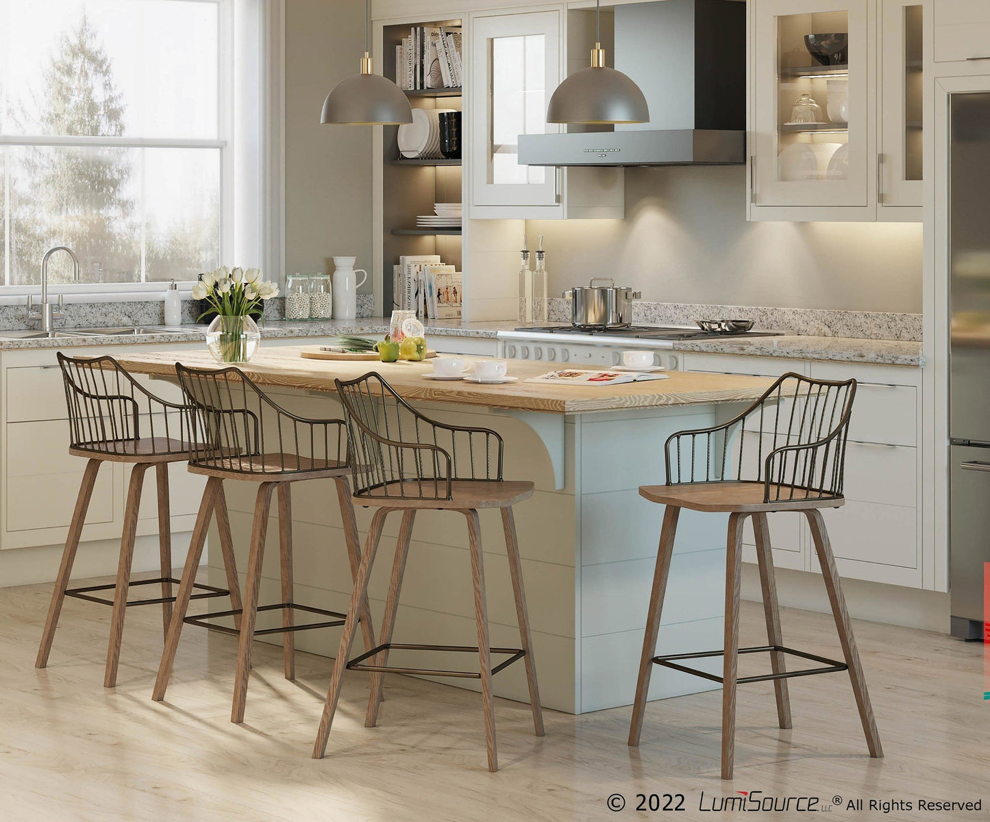 Majestic Office Furniture 26" Fixed-Height Counter Stool
