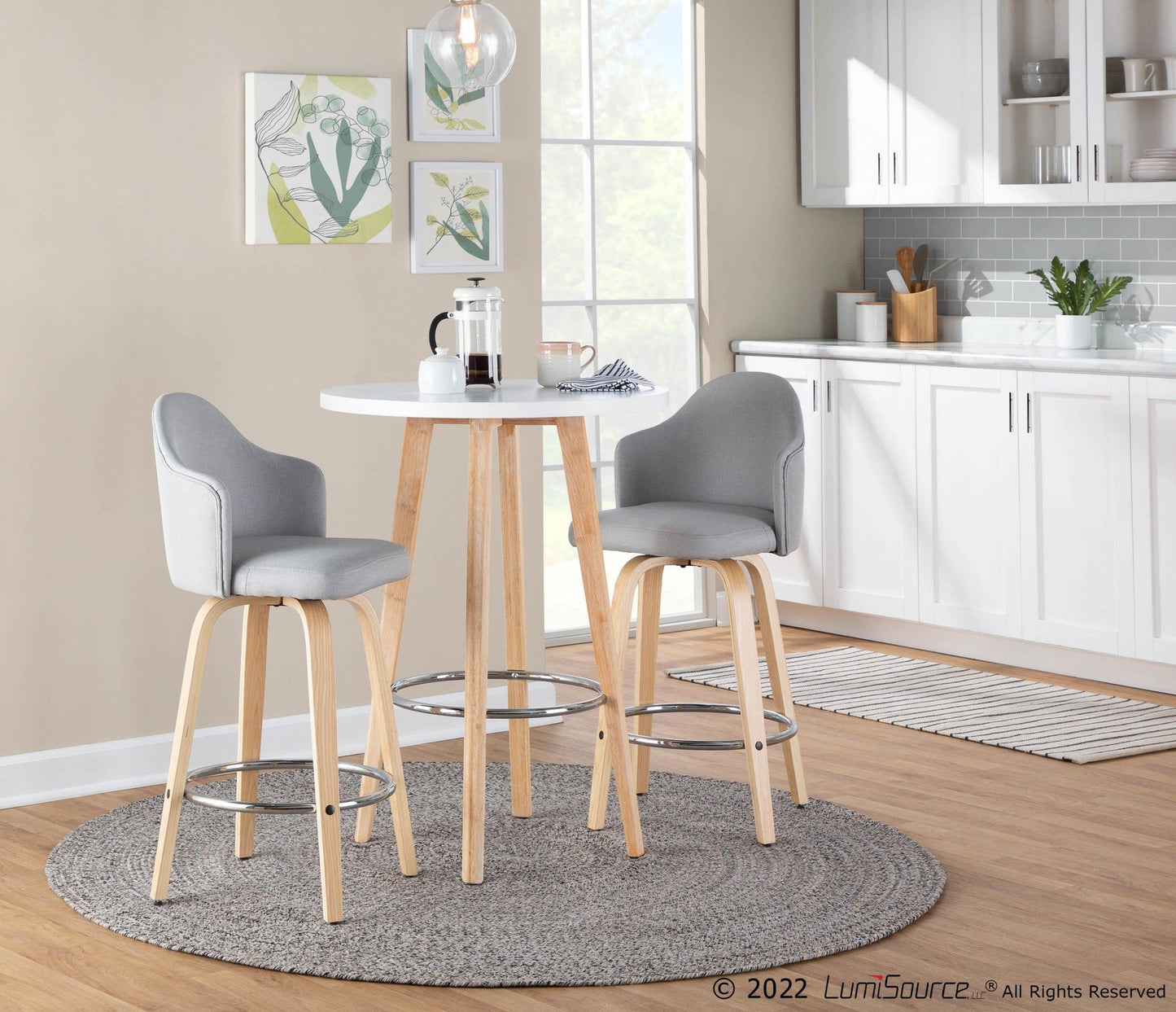 Majestic Office Furniture 26" Fixed-Height Counter Stool - Set of 2