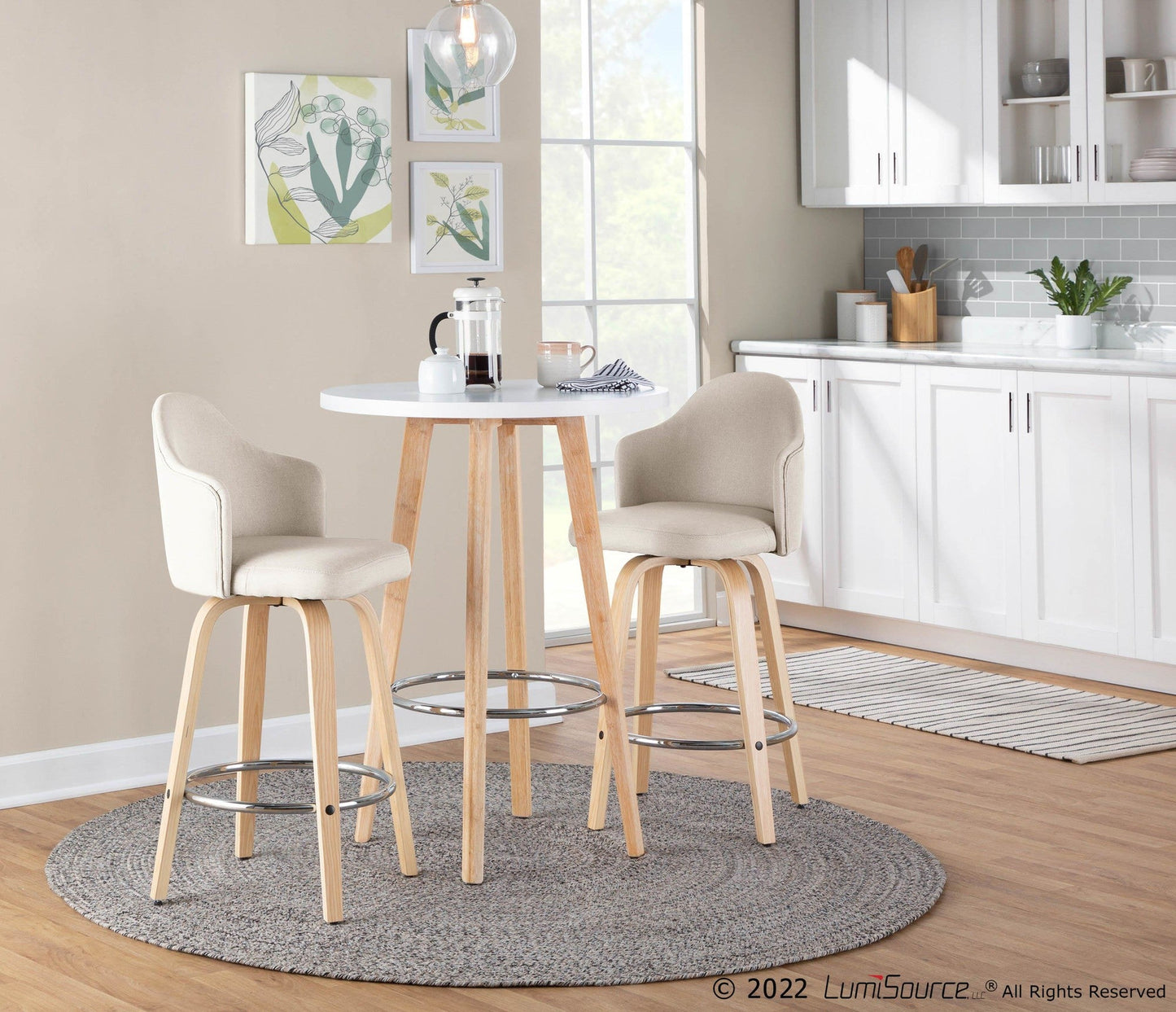Majestic Office Furniture 26" Fixed-Height Counter Stool - Set of 2