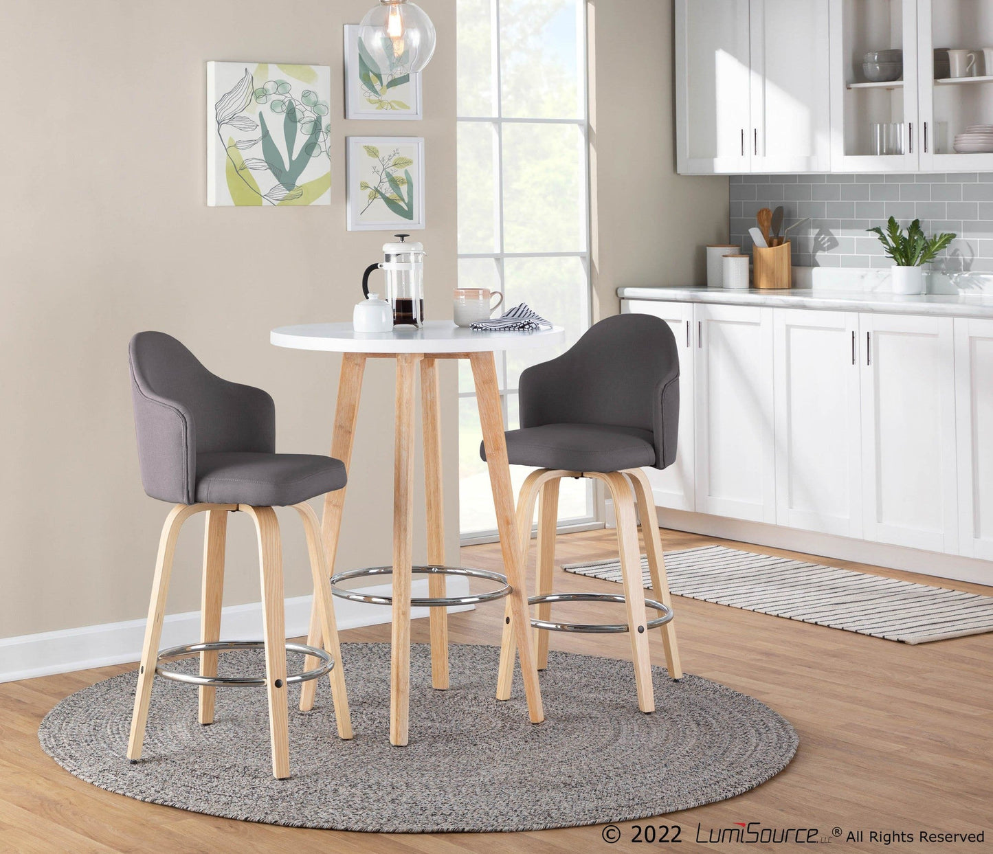 Majestic Office Furniture 26" Fixed-Height Counter Stool - Set of 2