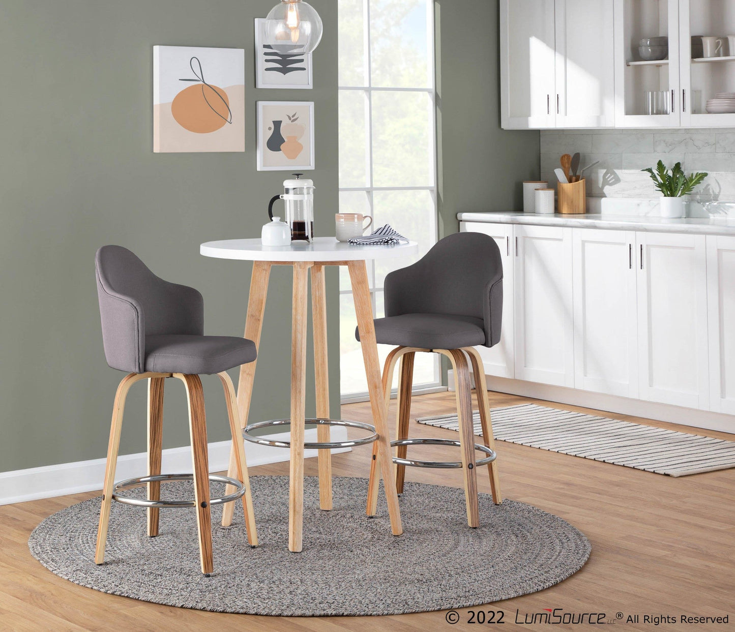 Majestic Office Furniture 26" Fixed-Height Counter Stool - Set of 2