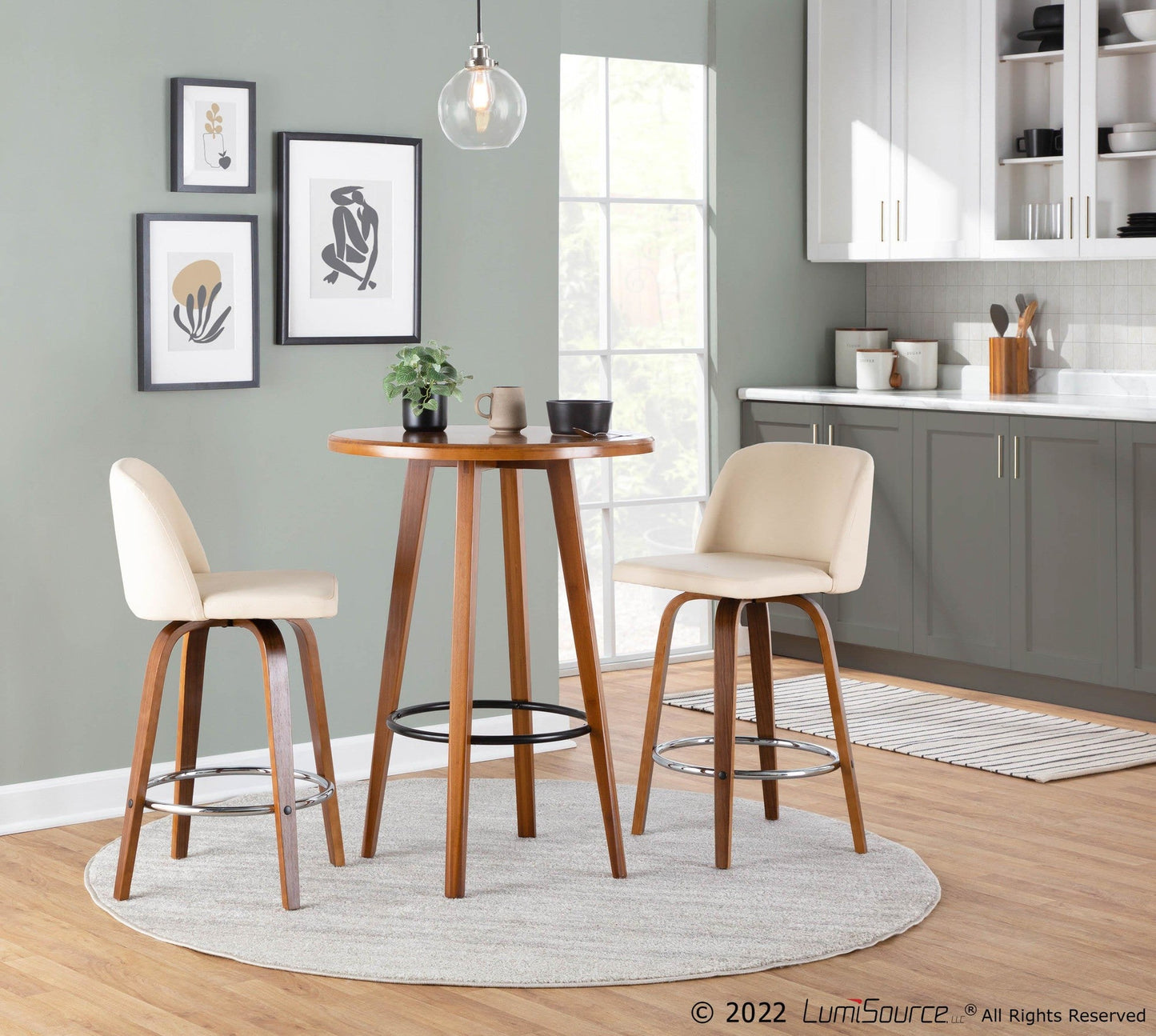 Majestic Office Furniture 26" Fixed-Height Counter Stool - Set of 2