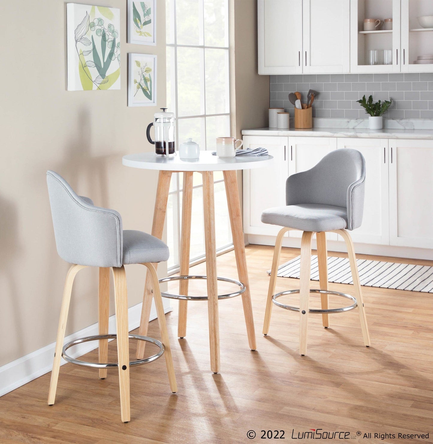 Majestic Office Furniture 26" Fixed-Height Counter Stool - Set of 2