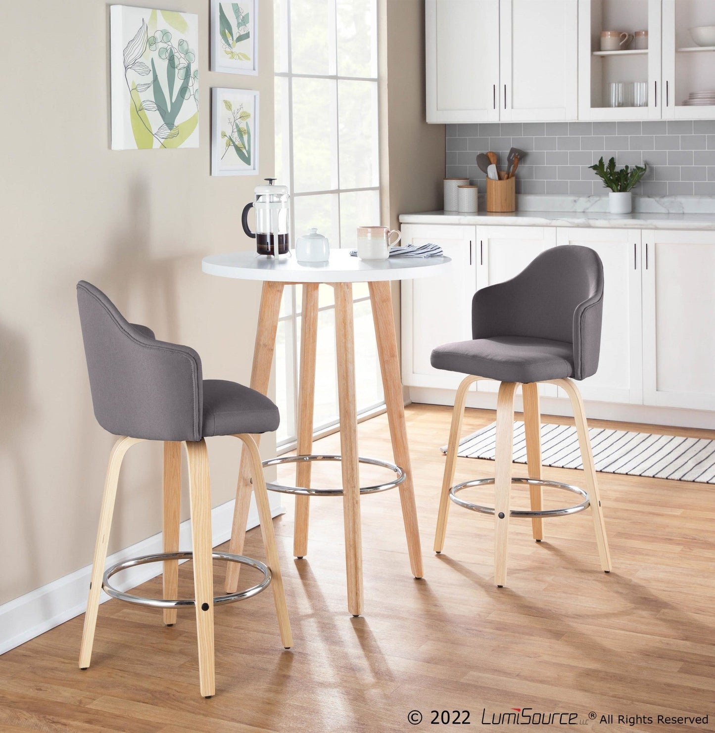 Majestic Office Furniture 26" Fixed-Height Counter Stool - Set of 2