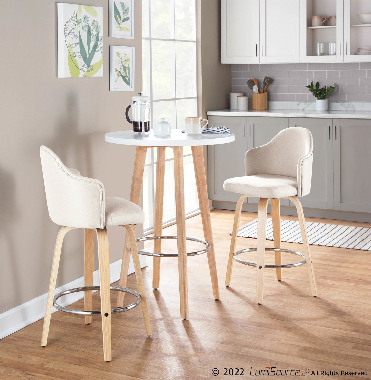Majestic Office Furniture 26" Fixed-Height Counter Stool - Set of 2