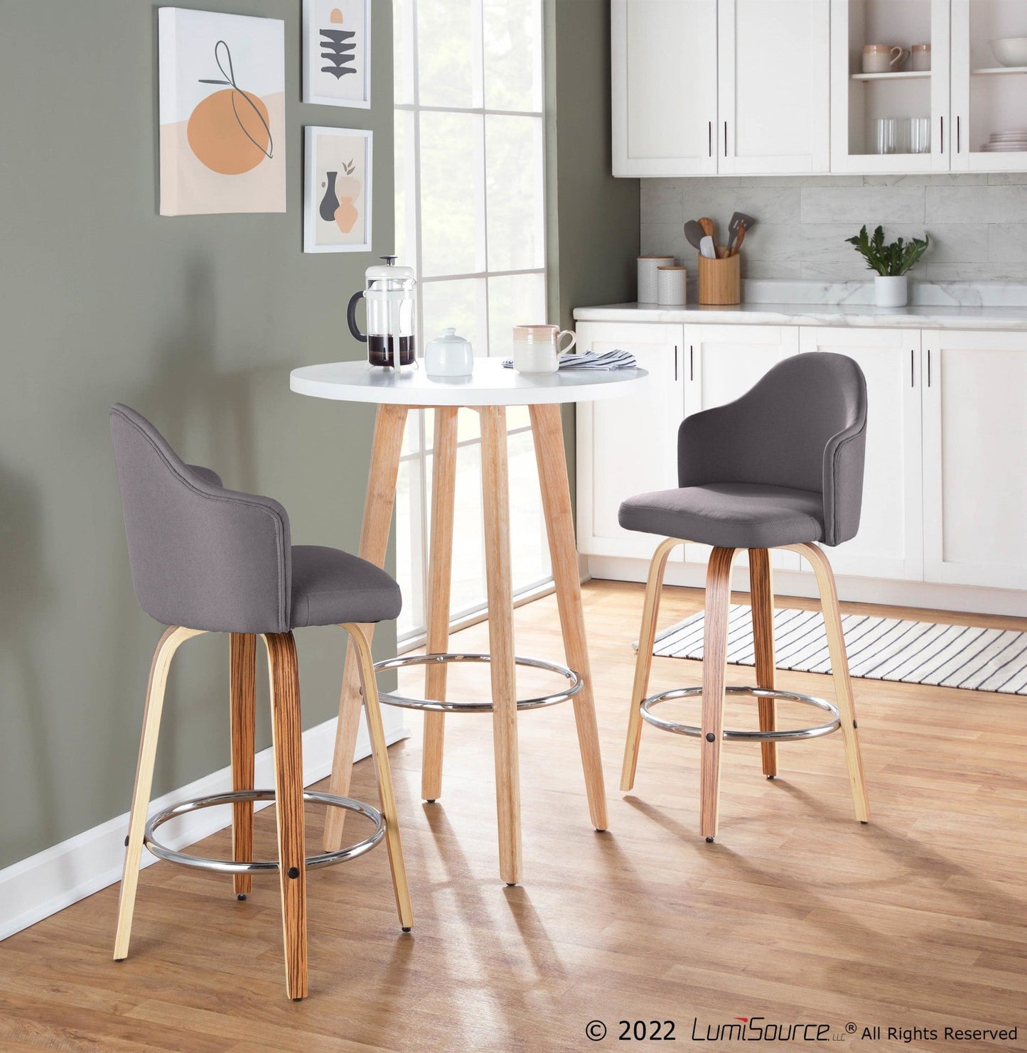 Majestic Office Furniture 26" Fixed-Height Counter Stool - Set of 2
