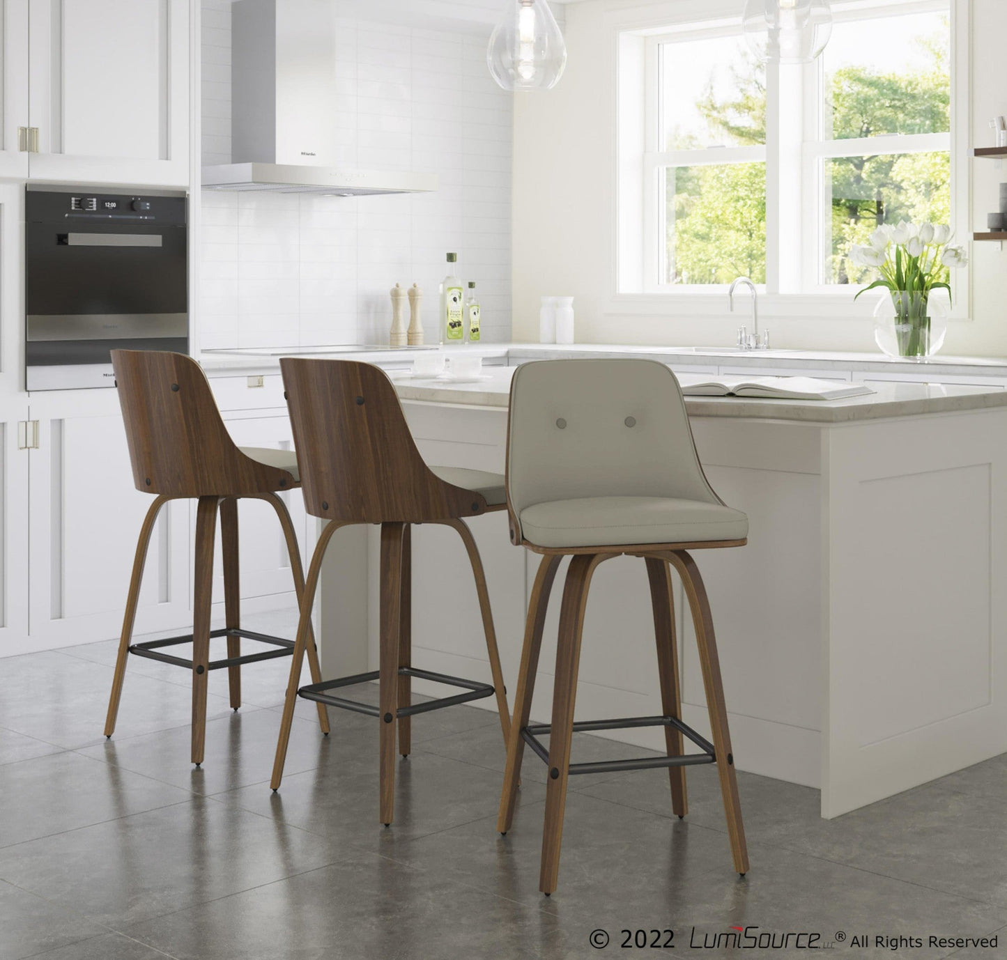 Majestic Office Furniture 26" Fixed-Height Counter Stool - Set of 2