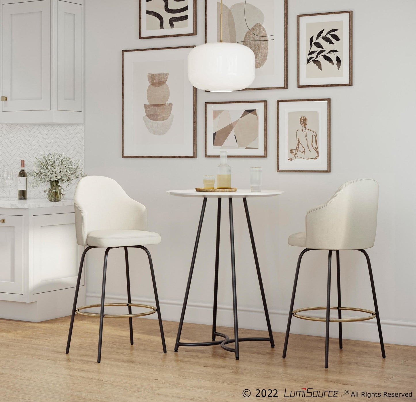 Majestic Office Furniture 26" Fixed-Height Counter Stool - Set of 2