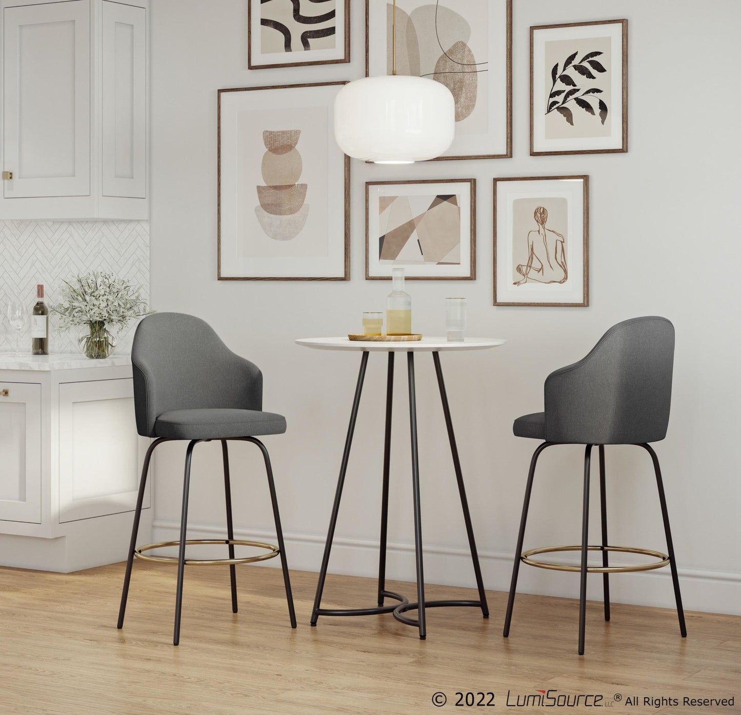 Majestic Office Furniture 26" Fixed-Height Counter Stool - Set of 2