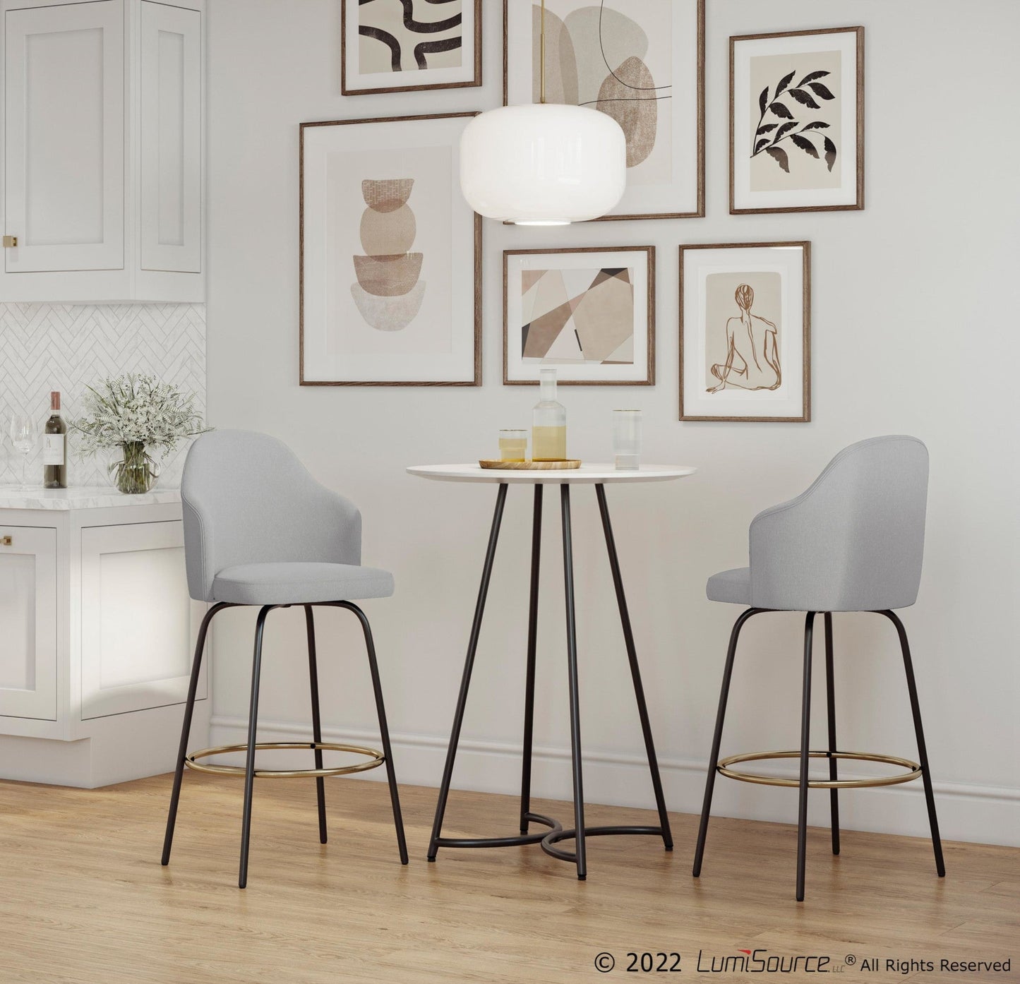 Majestic Office Furniture 26" Fixed-Height Counter Stool - Set of 2