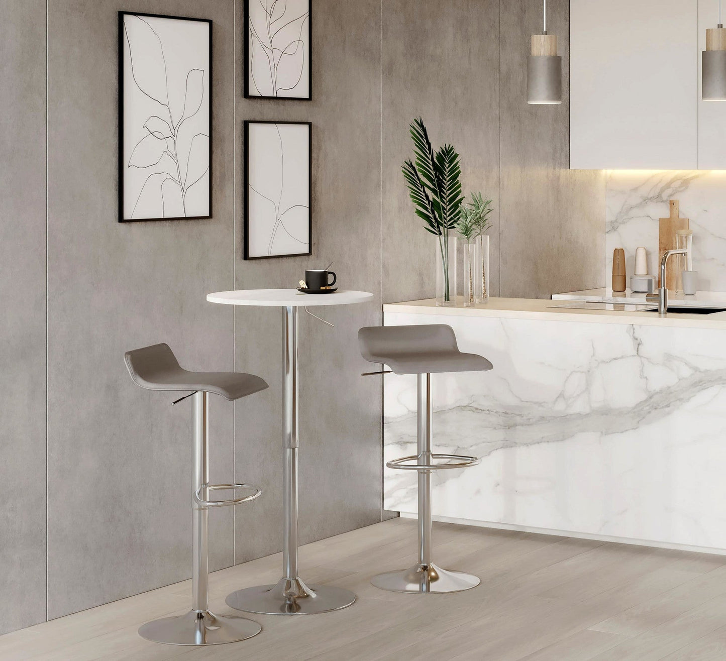 Majestic Office Furniture Adjustable Barstool - Set of 2